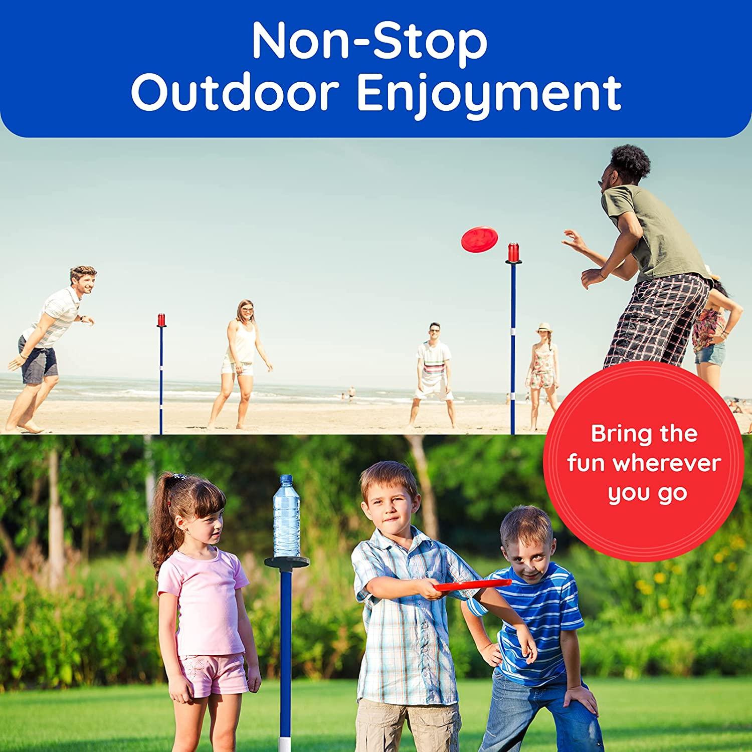 Giggle N Go Yard Games for Adults and Kids Outdoor Polish Horseshoes