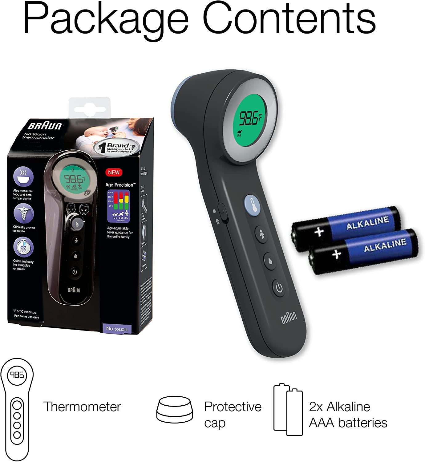 Braun No Touch 3in1 Thermometer Touchless Thermometer for Adults