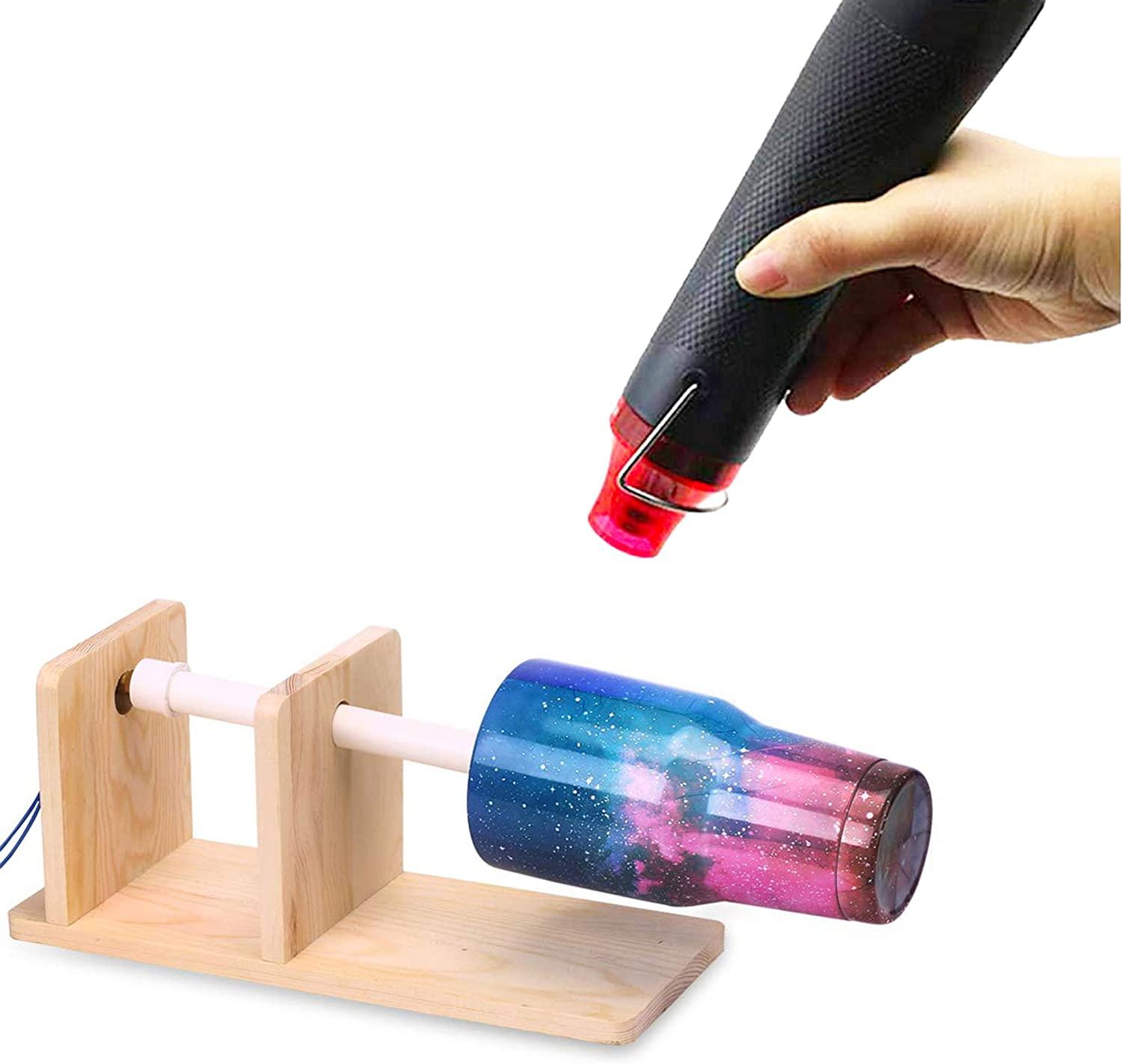Bubble Removing Tool for Epoxy Resin and Acrylic Art, DIY Glitter Tumblers,  Specially-Designed Heat Gun for Making Acrylic Resin Travel Mugs Tumblers  to Remove Air Bubbles (Black)