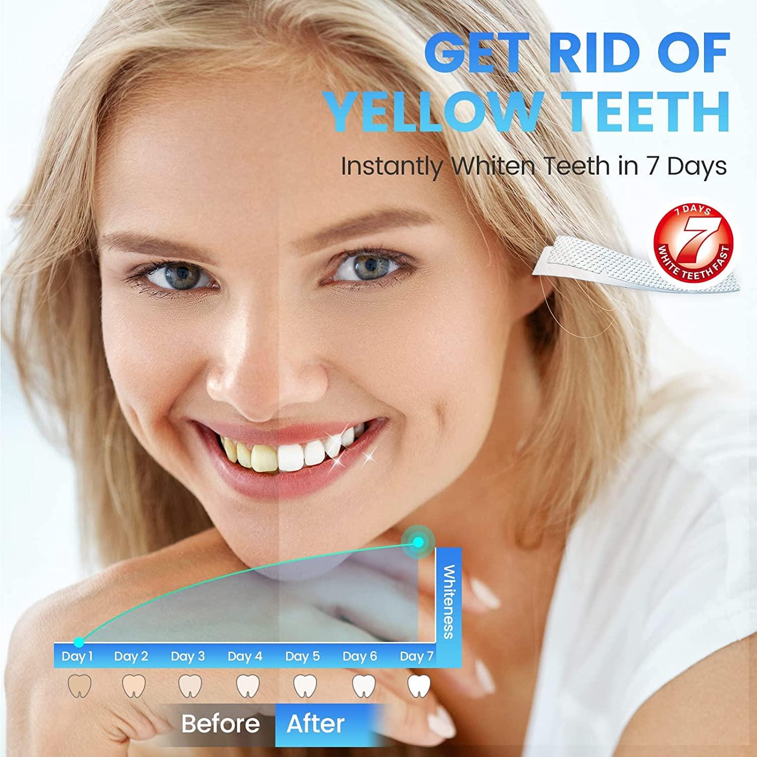 Teeth Whitening Strips for Teeth Sensitive, 28 Whitener Strips Effective Teeth Whitener Strips