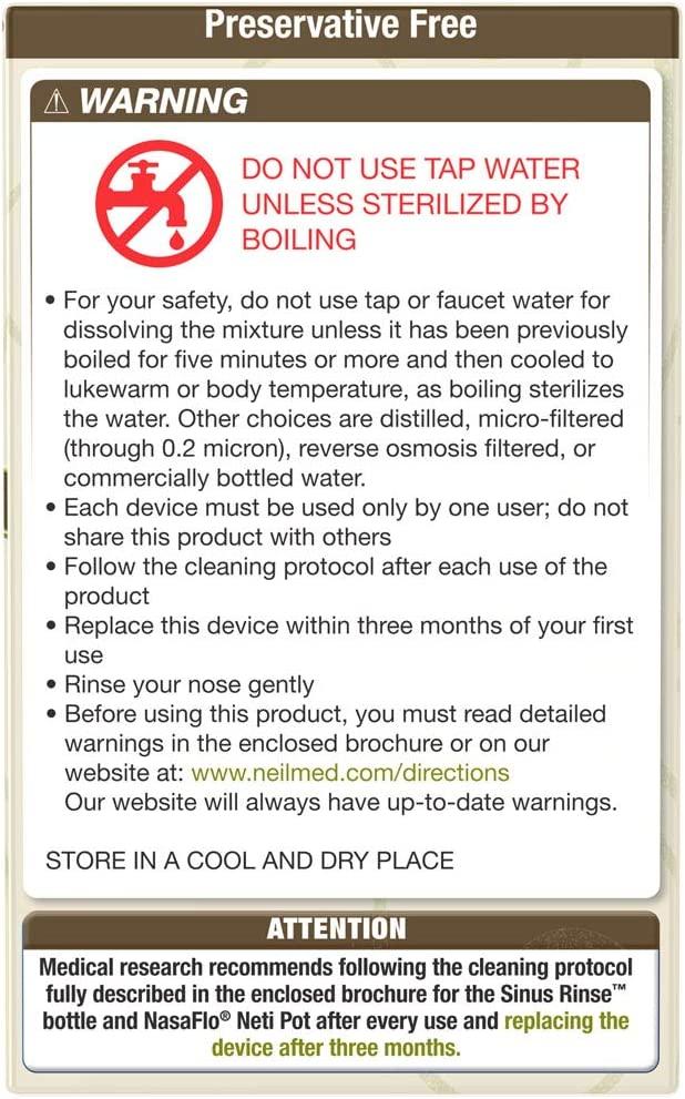 NeilMed Sinus Rinse Premixed Refill Packets with Xylitol 60ct