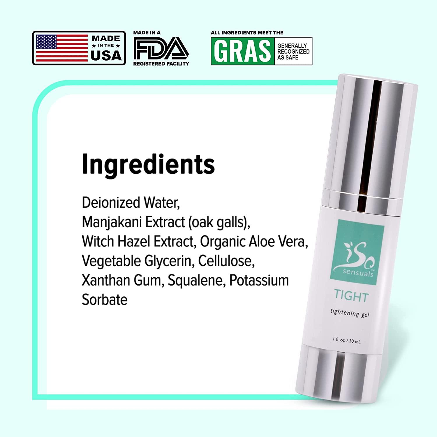 IsoSensuals TIGHT Vaginal Tightening Gel Natural V Tight Gel for Women Easy to Apply 1 Bottle