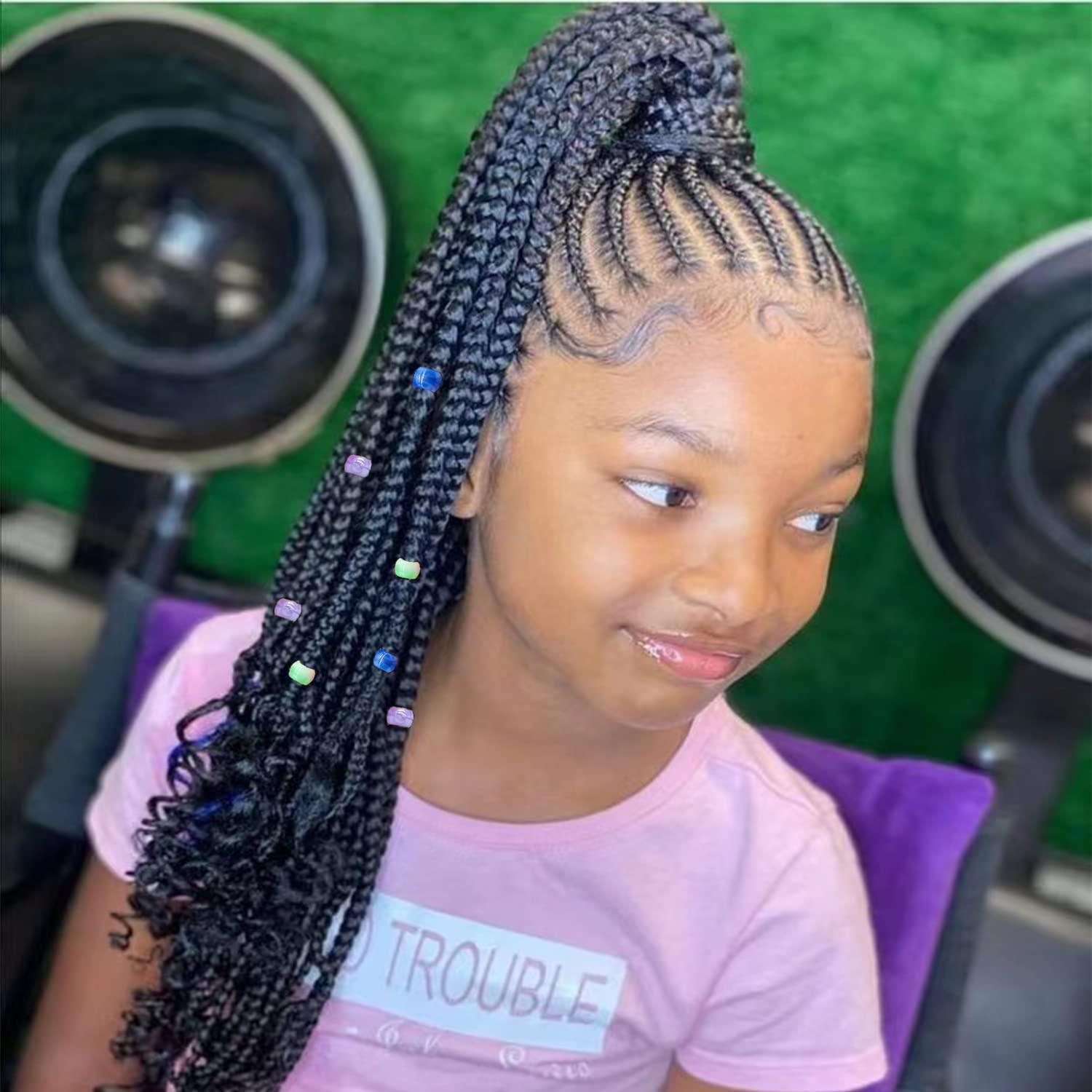 Rubber Band Little Black Girl Ponytail Hairstyles 406 Pcs Hair