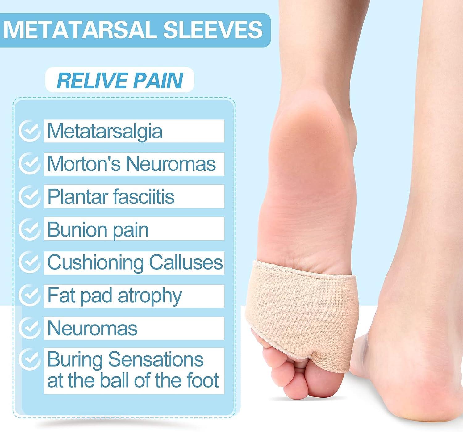 Metatarsal Pads Forefoot Sleeve with Soft Gel Women Men