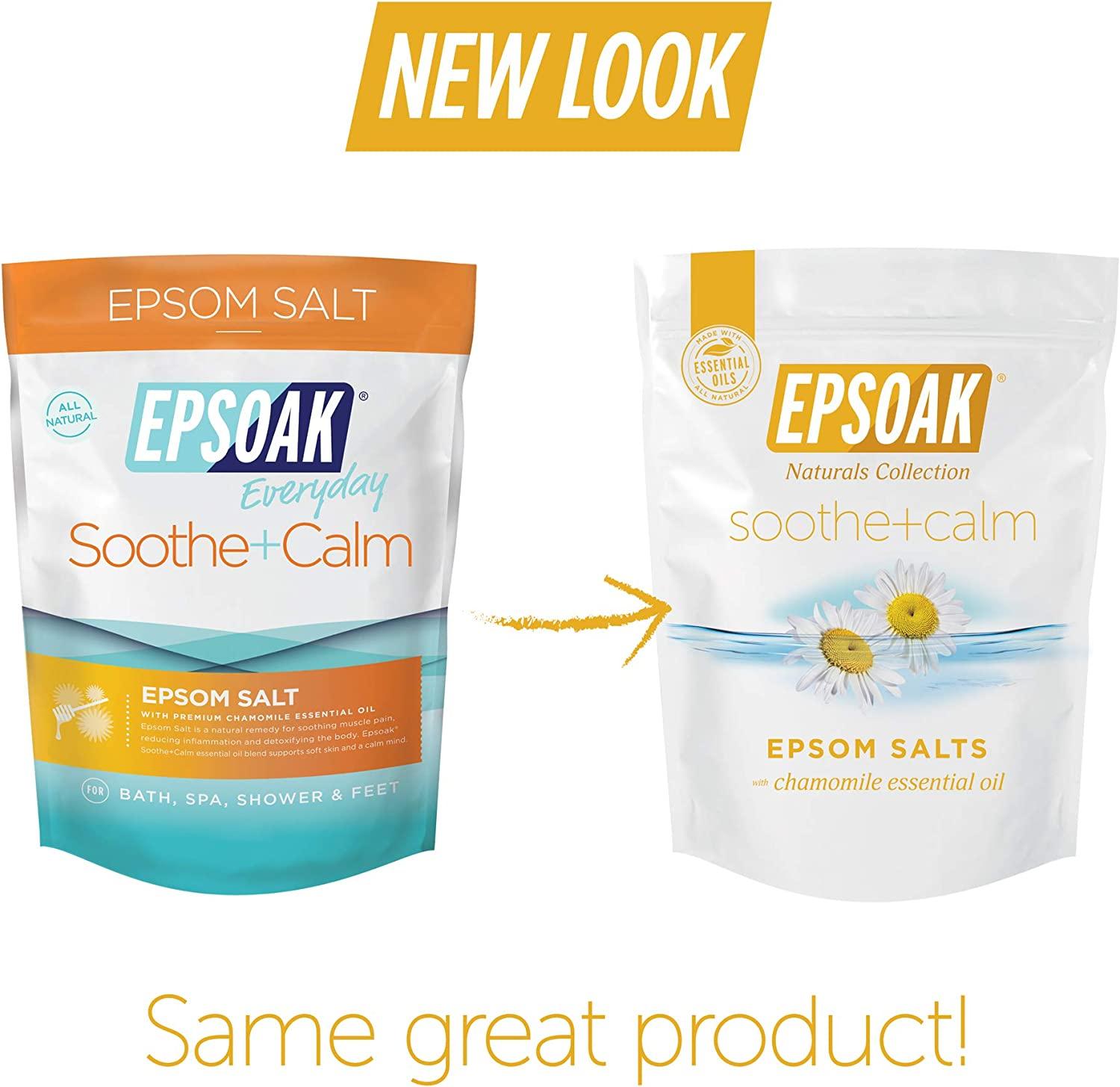 Epsoak Everyday Epsom Salt 2 lbs. Soothe + Calm Bath Salts