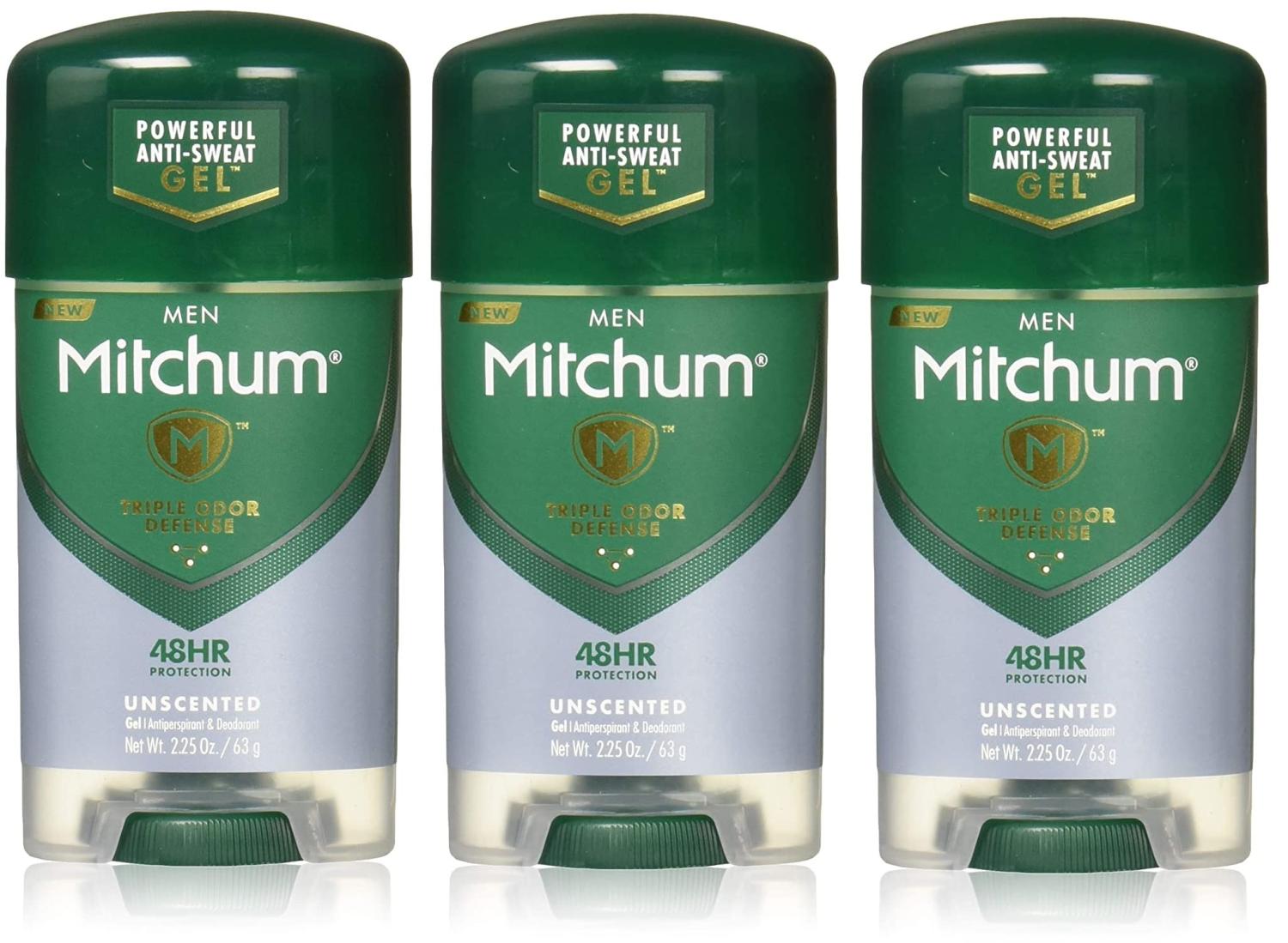 Mitchum Power Gel Antiperspirant Deodorant Unscented Net Wt. 2.25
