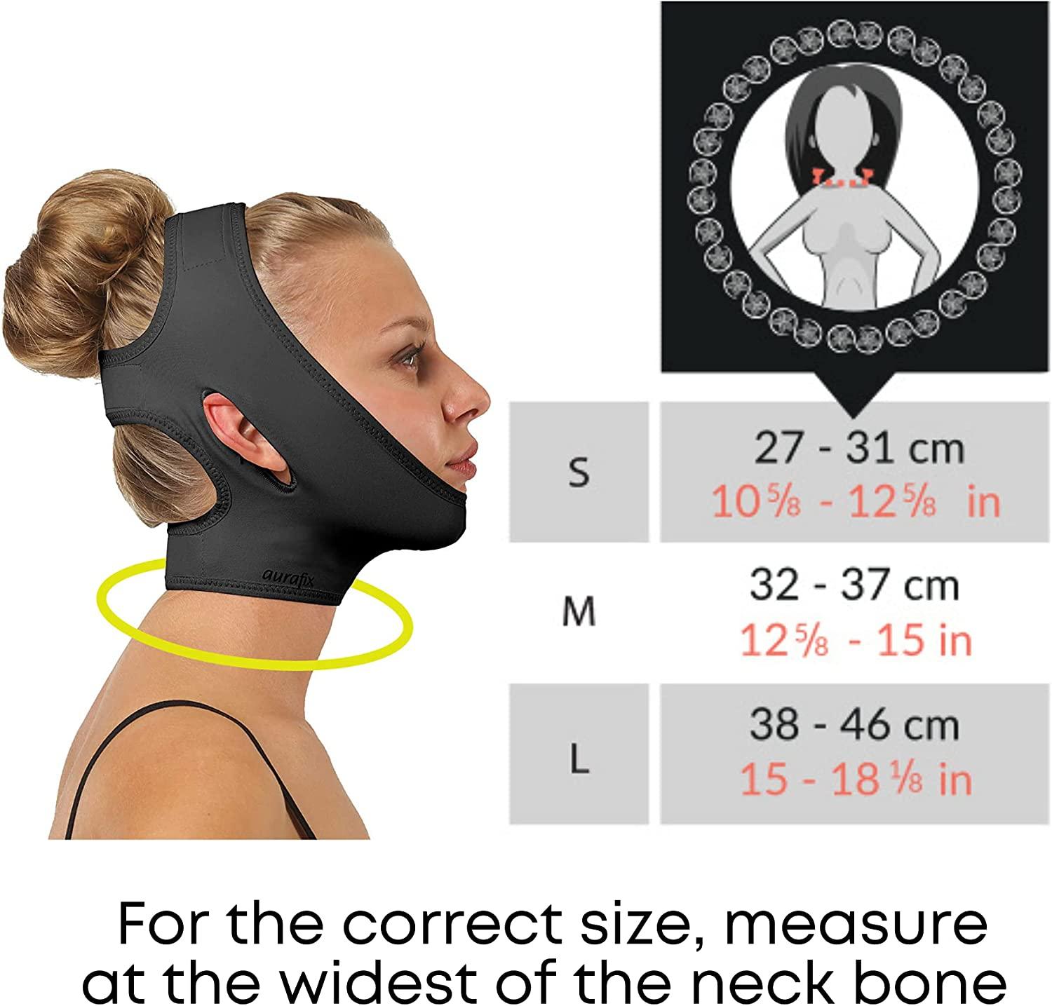 Post Surgical Chin Strap Bandage for Women Neck and Chin Compression Garment Wrap Face