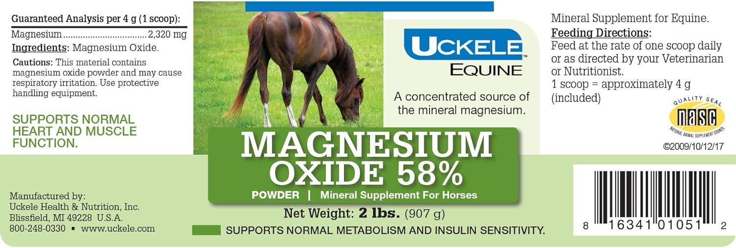 Uckele Magnesium Oxide 58 Concentrated 2lb Promotes Healthy