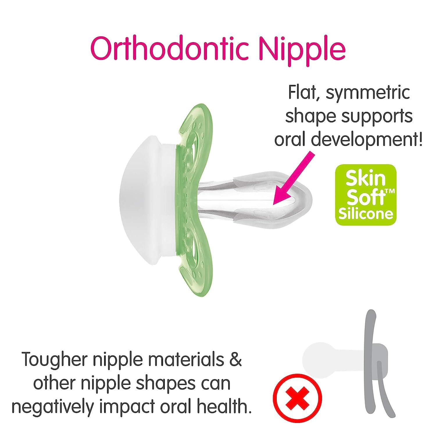 MAM Original Baby Pacifier Nipple Shape Helps Promote Healthy Oral Development Sterilizer Case