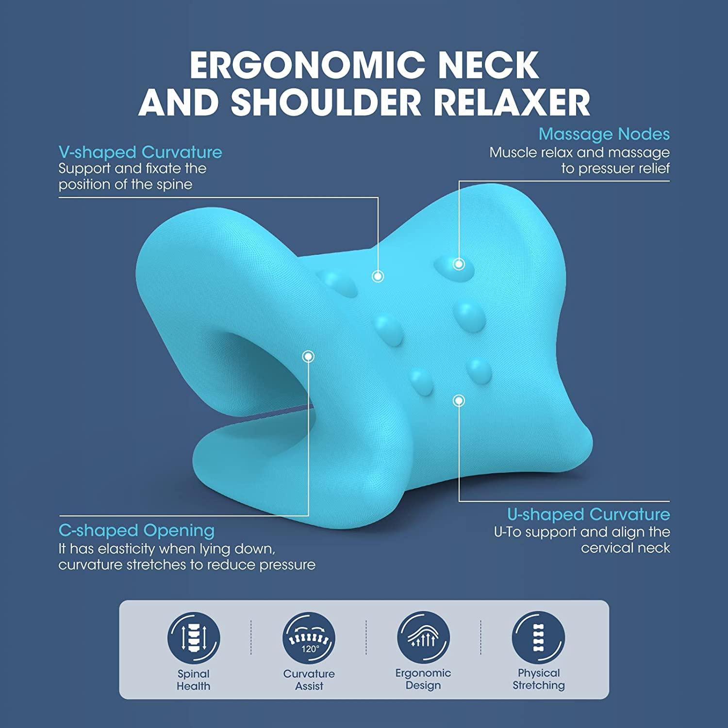 Neck and Shoulder Relaxer with Therapy Pillowcase, Neck