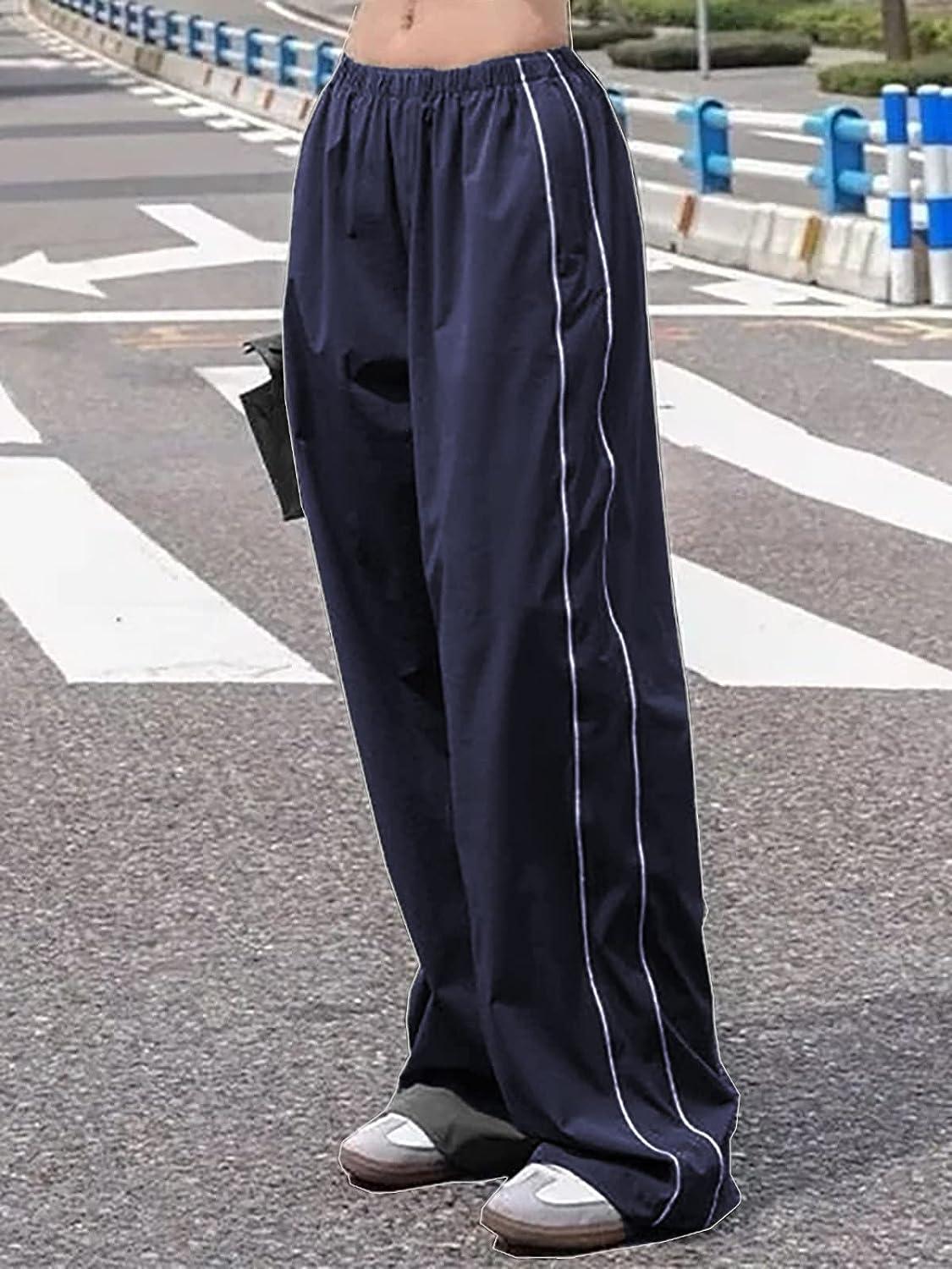 Monogram Colorblock Wide Track Pants in white - Palm Angels® Official