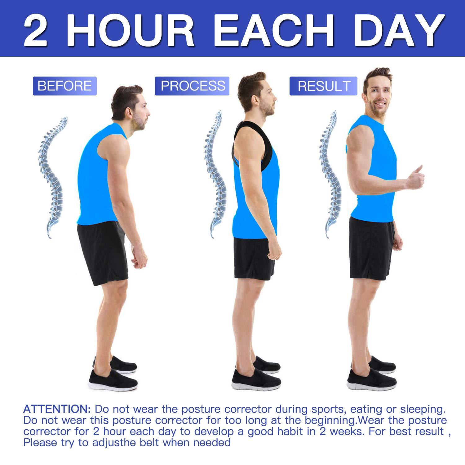 Posture Corrector Brace for Men and Women Adjustable Upper Back