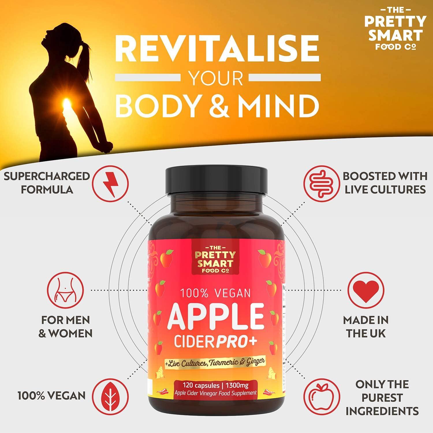 Apple Cider Vinegar Capsules Boosted with Vegan Live Cultures