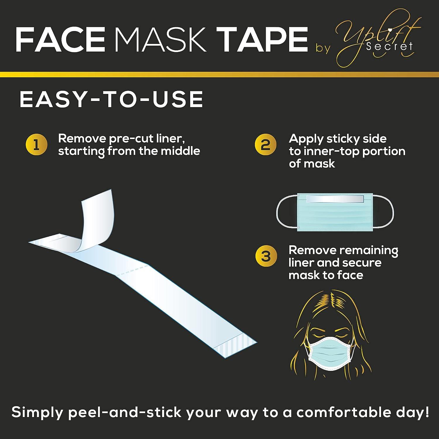 Uplift Secret Face Mask Tape Double Sided (100 Count) Prevents