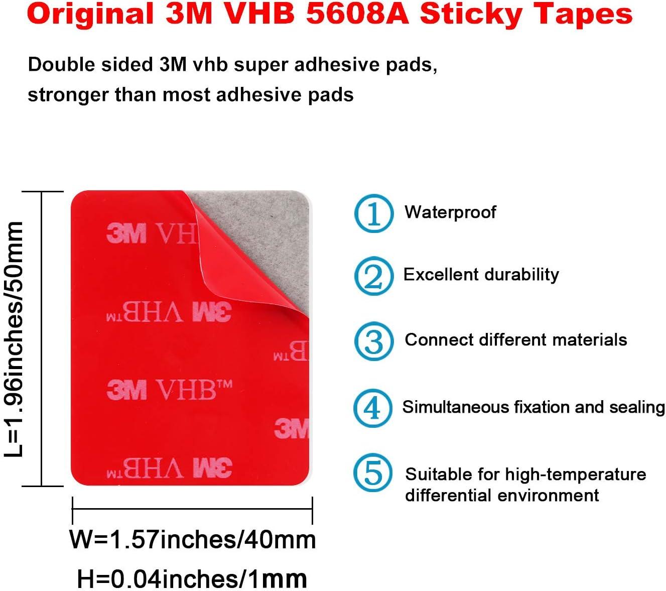 OAPRIRE 3M Double Sided Adhesive Tape Pads 20 PCS Multipurpose 3M