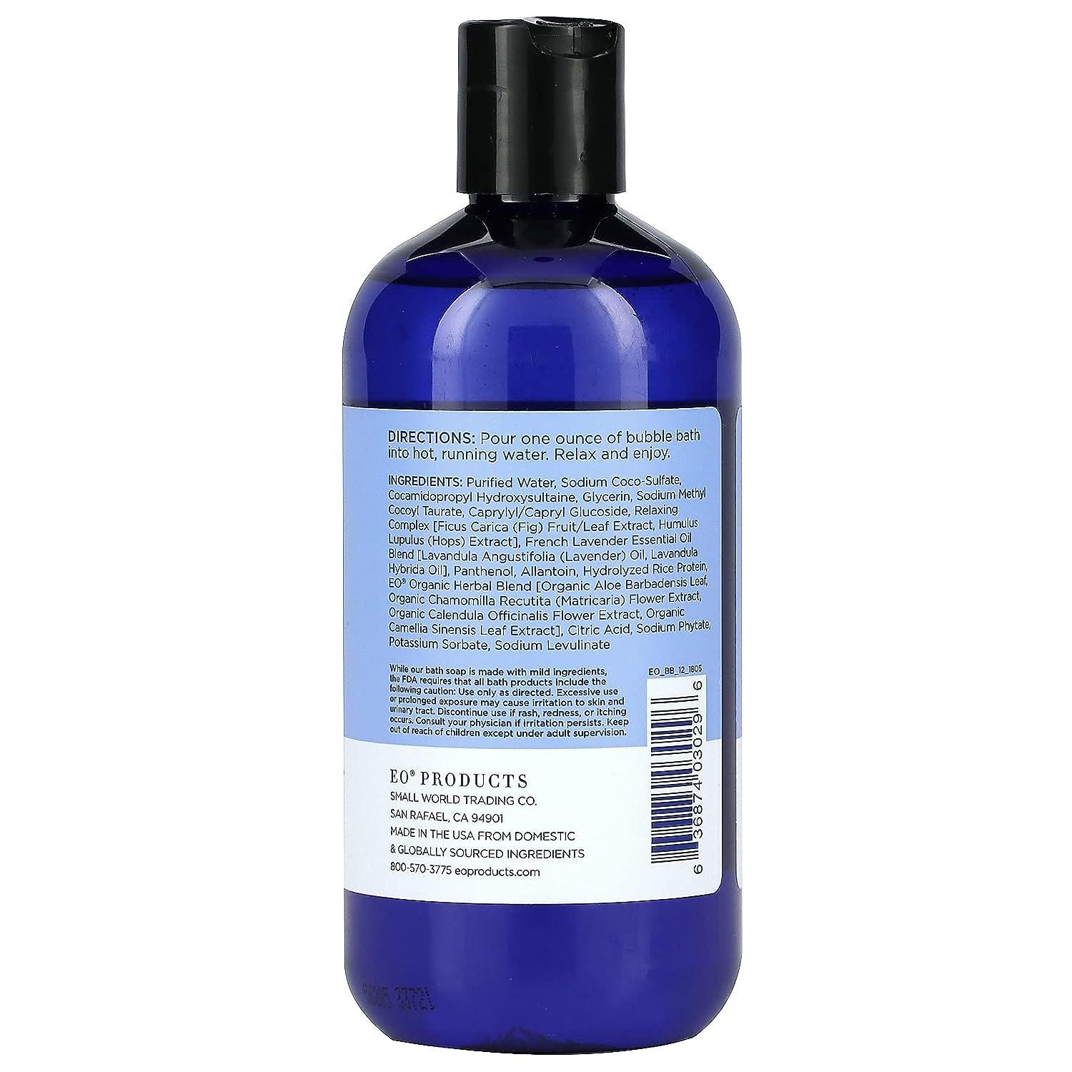 EO Bubble Bath French Lavender Organic 12 Fl Oz