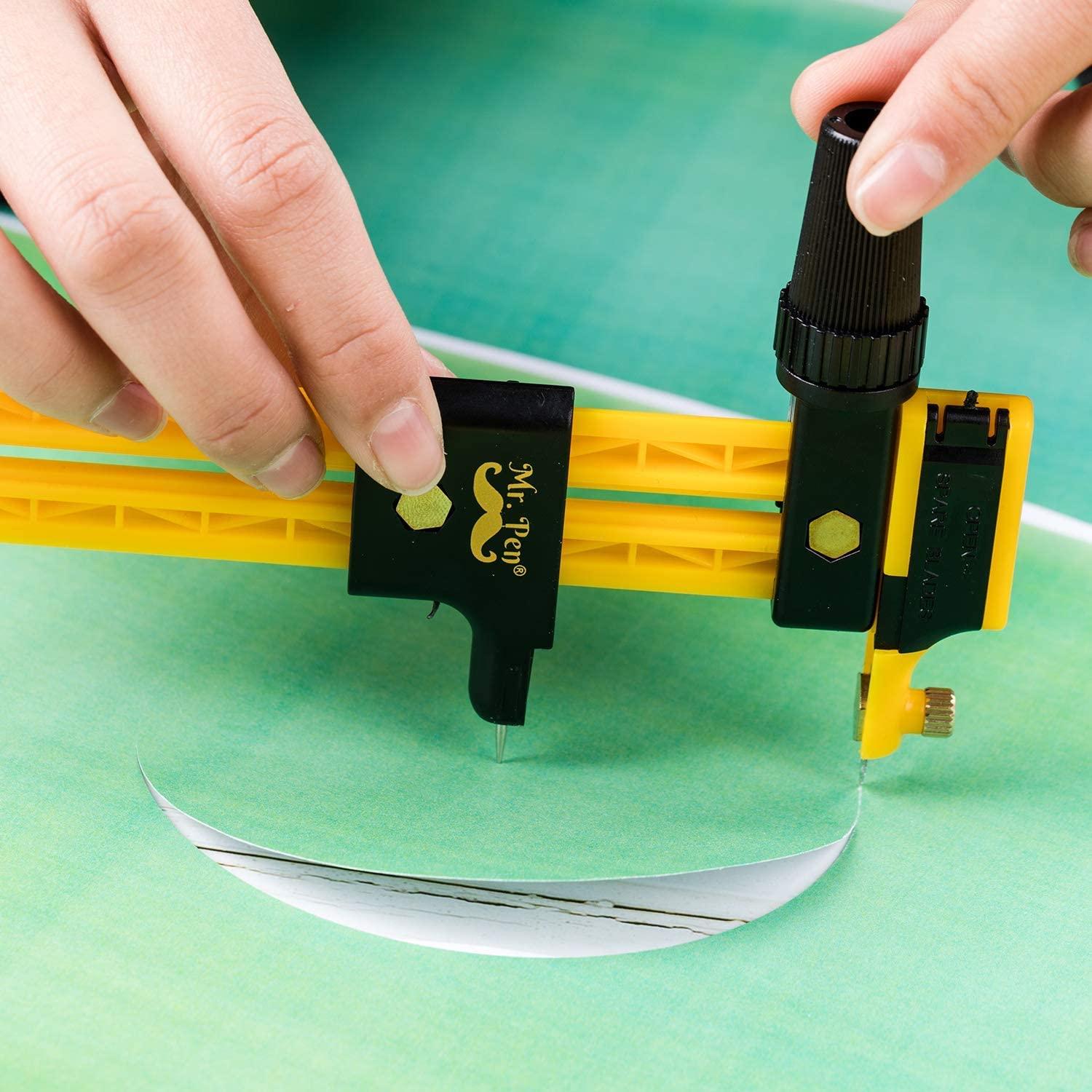 Mr. Pen- 6.25In, Fabric Circle Cutter for Paper Crafts, Compass / Circular  Cutter, Cutting Compass