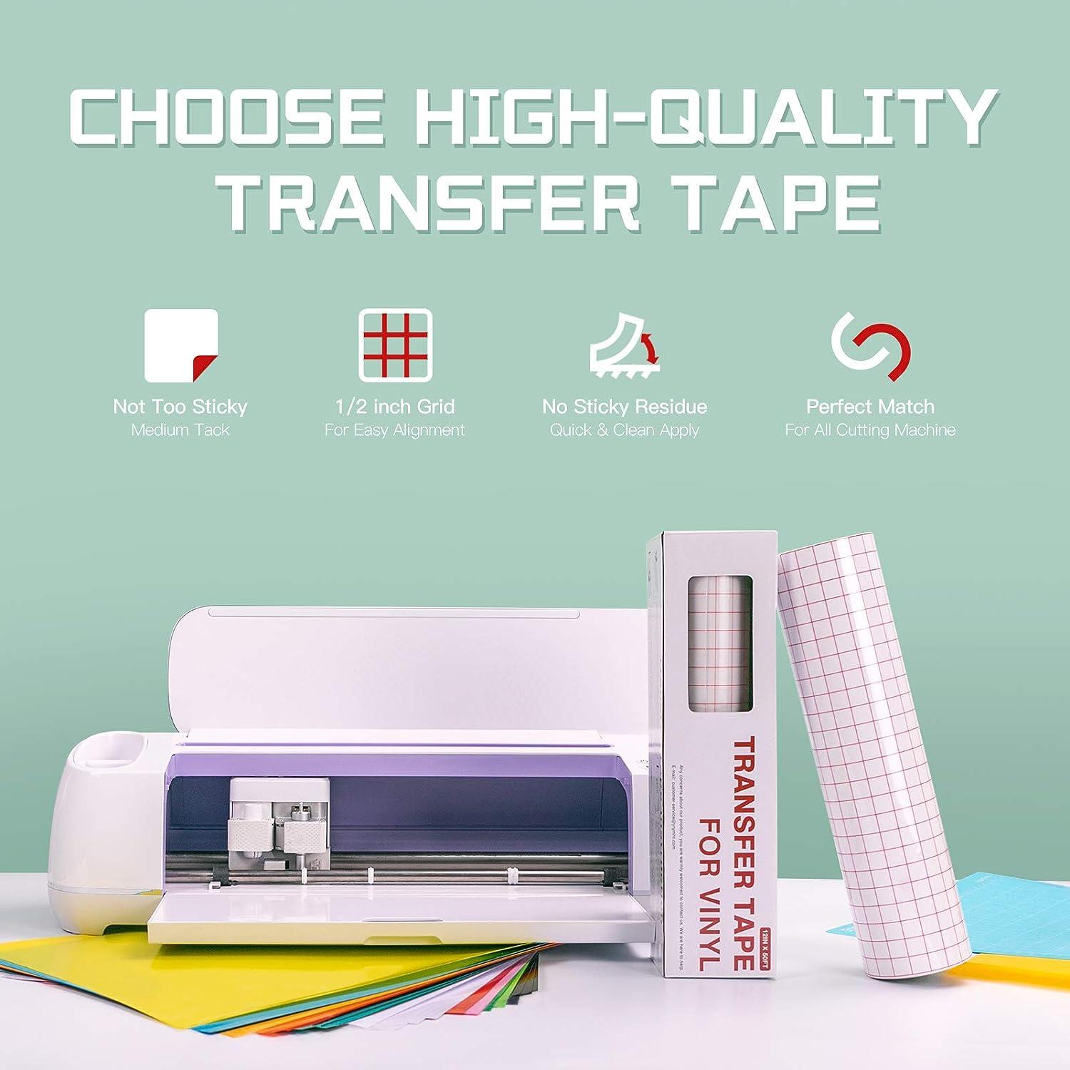 Wholesale Clear Vinyl Transfer Paper Tape Roll – 12 x 50 FT w/Alignment  Grid Application Tape for Silhouette Cameo, Cricut Manufacturer and  Supplier