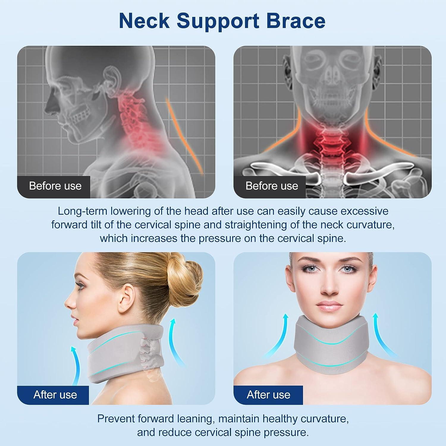 CozyHealth Neck Brace for Neck Pain and Support, Soft Neck Support