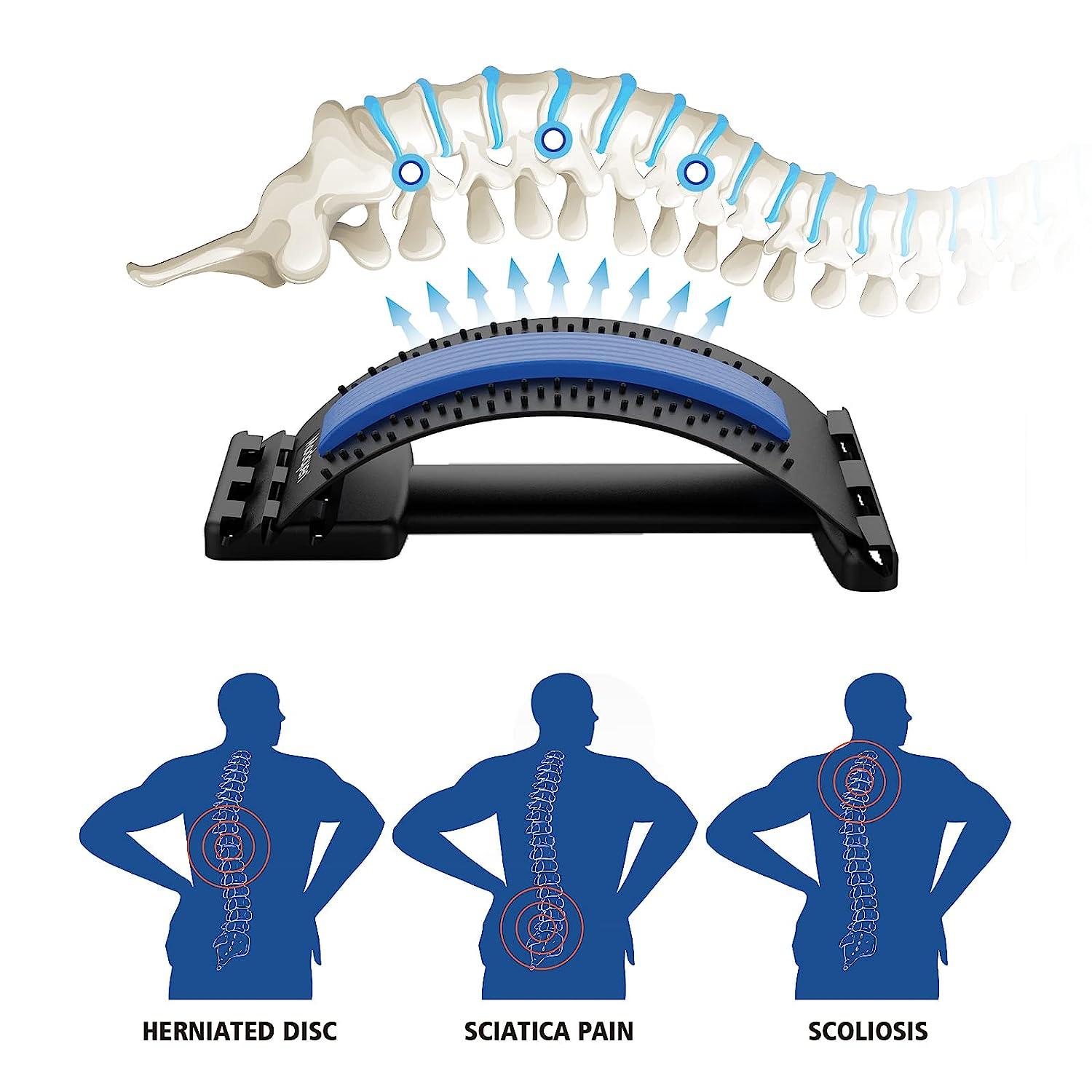 Modquen Back Stretcher for Lower Back Pain Relief, MultiLevel Lumbar