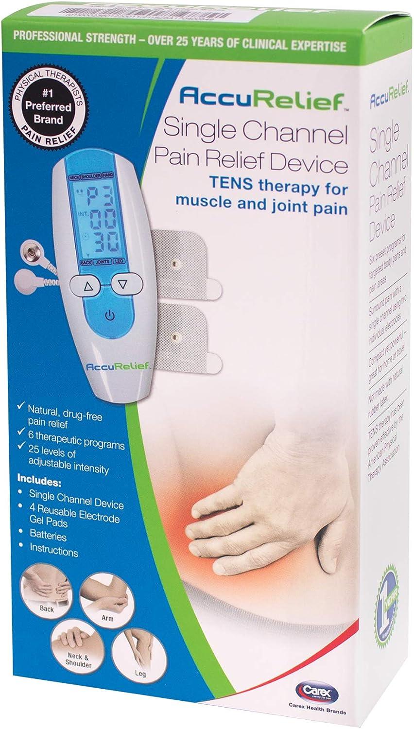 Electrical Stimulation Tens Unit AccuRelief Device & Refill Pads