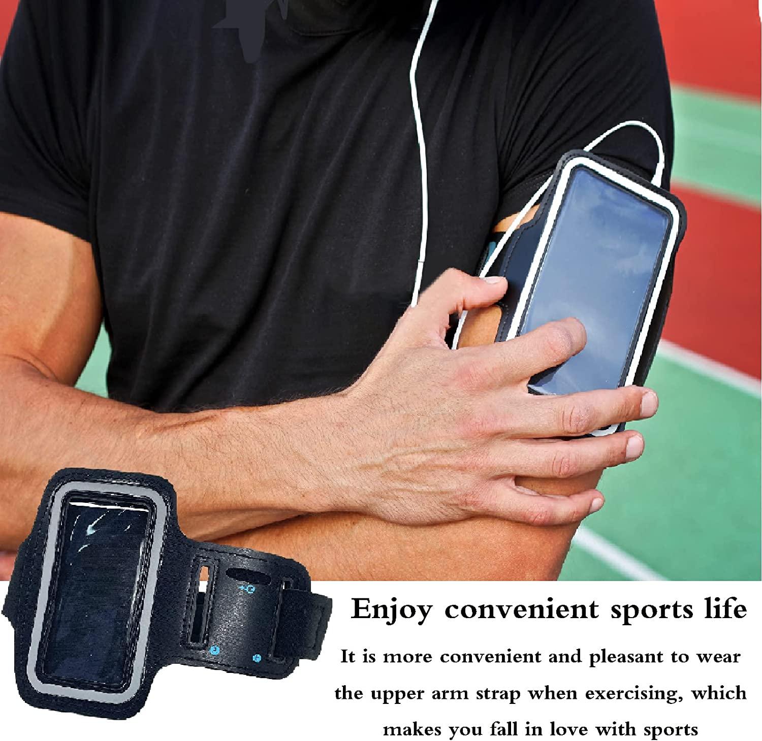 MP3 Player Running Exercise Armband, Adjustable Length Arm Band ,  Waterproof, Built-in Key Pocket, Headphone Slot, Sports Armband Protector  for MP3 Players from Agptek, Aiworth, Hotechs