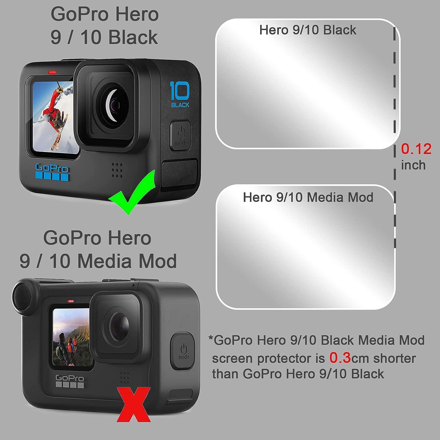 TELESIN Tempered Glass Screen Protector Cover Case for GoPro Hero11 10 9  Black Lens Protection Protective Film Gopro Accessories