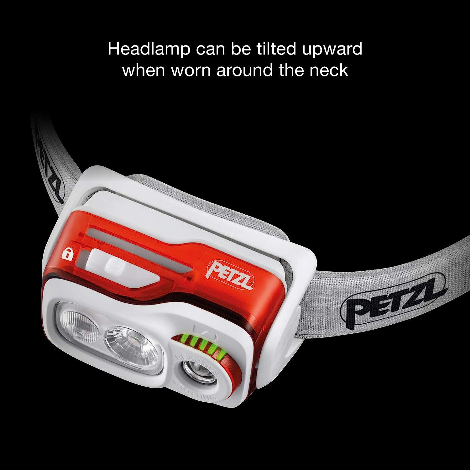 Petzl, Swift RL Rechargeable Headlamp with 900 Lumens & Automatic  Brightness Adjustment, Black