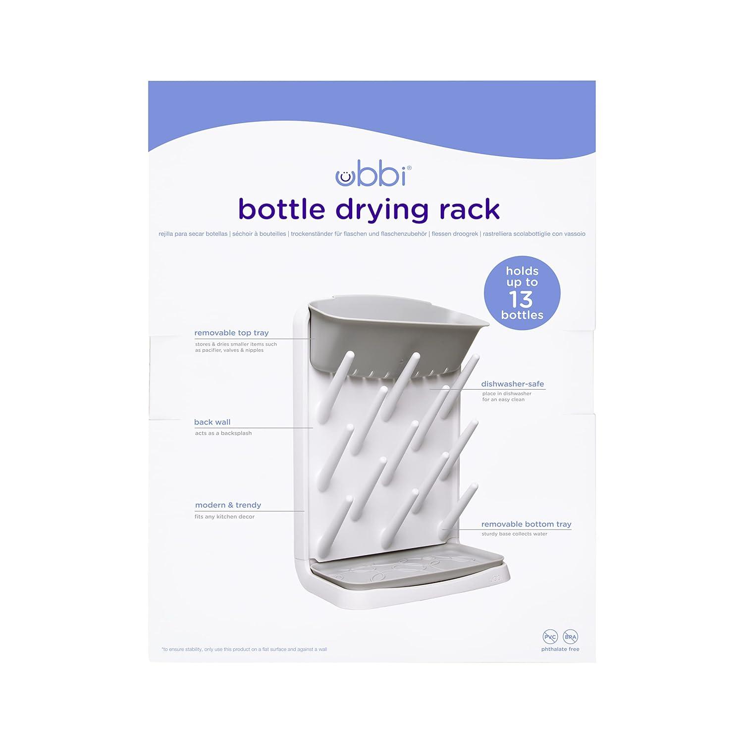 Yeebeny Baby Dish Drying Rack，Baby Plate Drying Rack，Baby Bottle Drying  Rack，Adjustable Dish Drying Rack for Dry Nipples Baby Plate Bottle Tray and