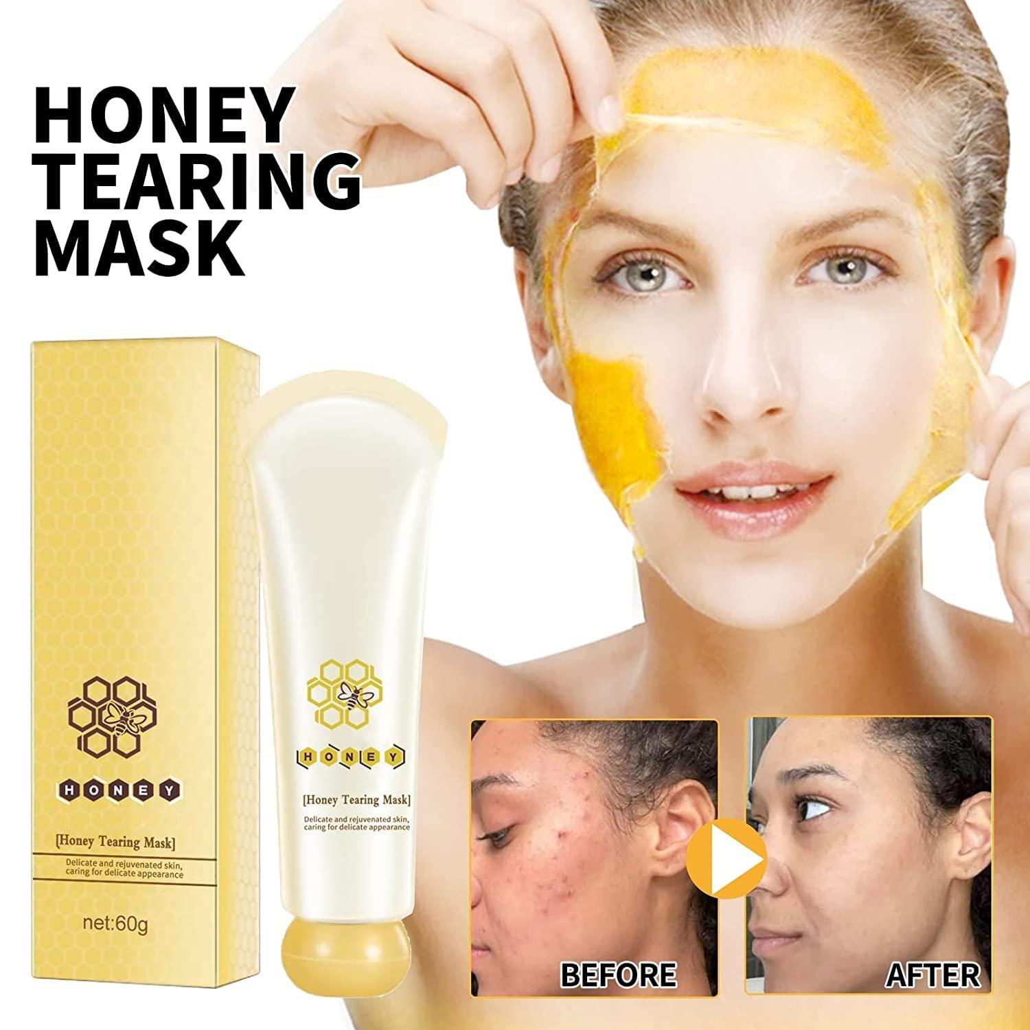 Honey Tearing Peel Mask for Deep Cleansing & Moisturizing Painless