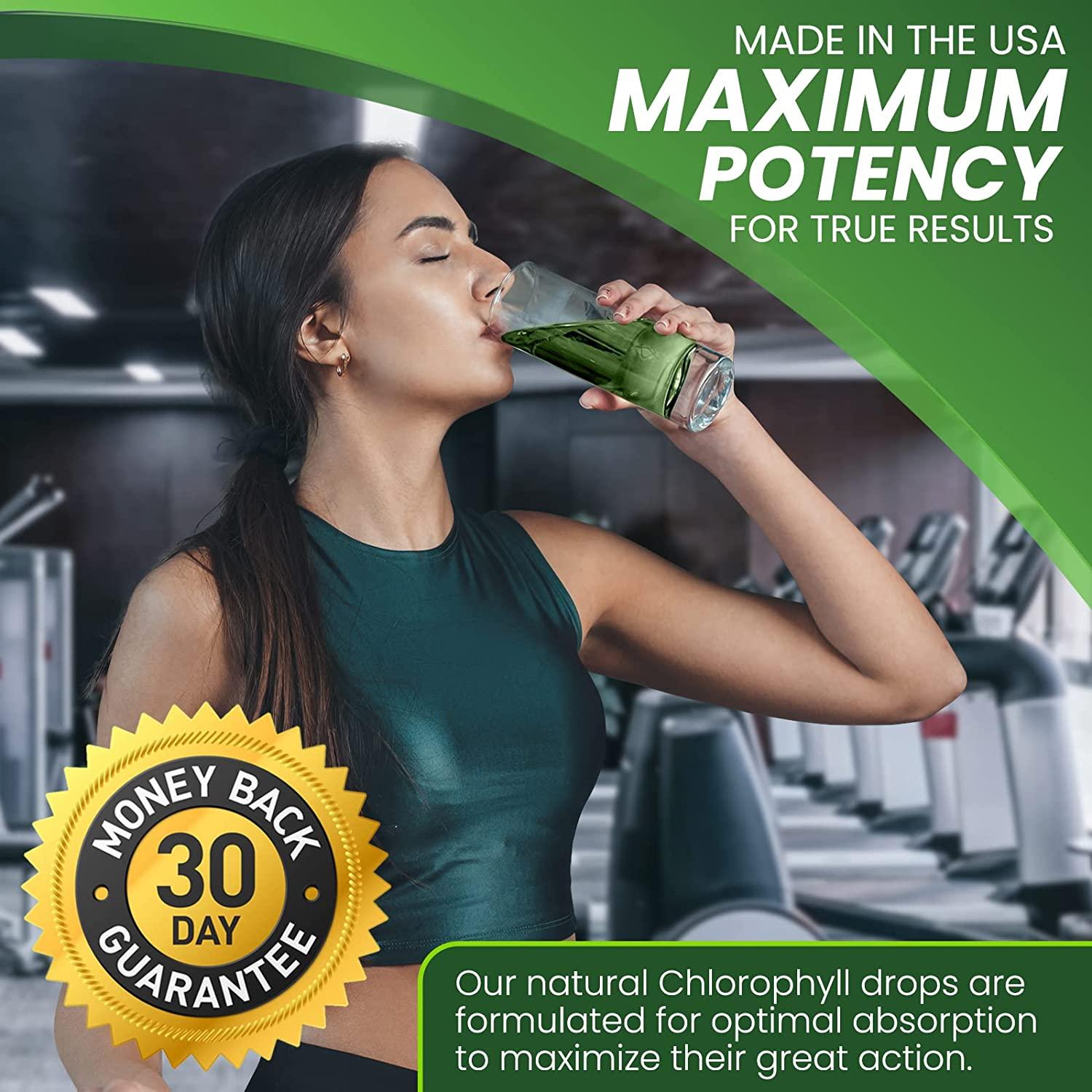 Pure Natural Liquid Chlorophyll Drops by NobleAid Detox, Odor