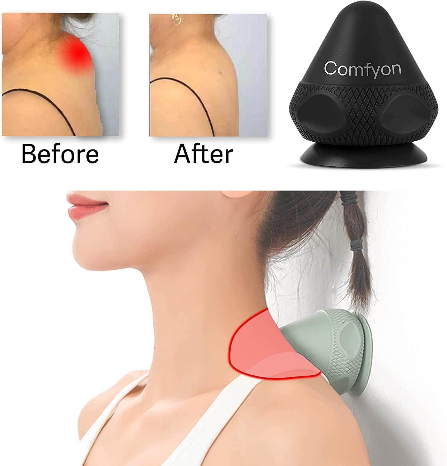 Massage Lacrosse Mountable Self Ball with Suction Cup for Back, Waist