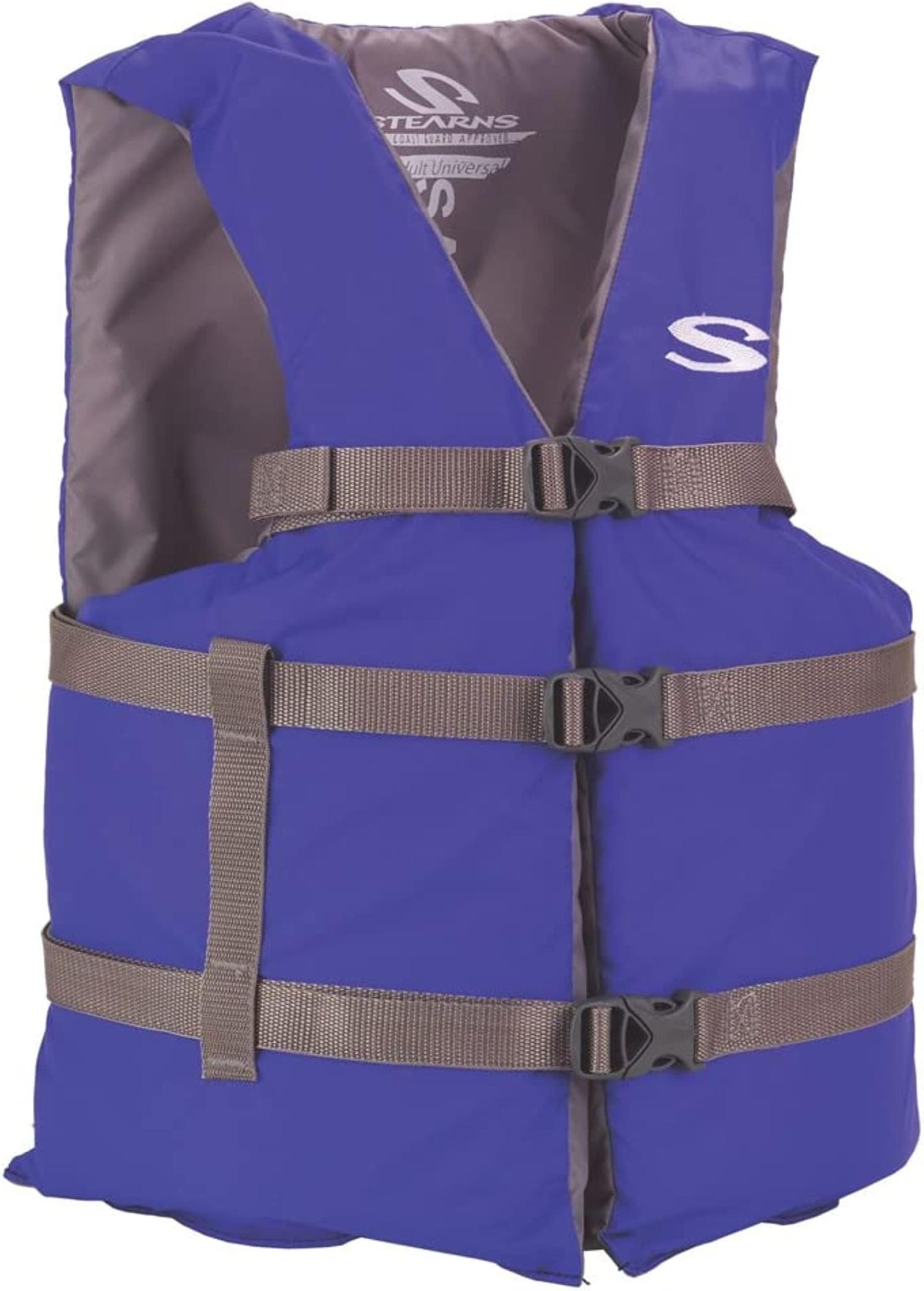 STEARNS Adult Classic Series Universal Life Vest in Oversized Blue