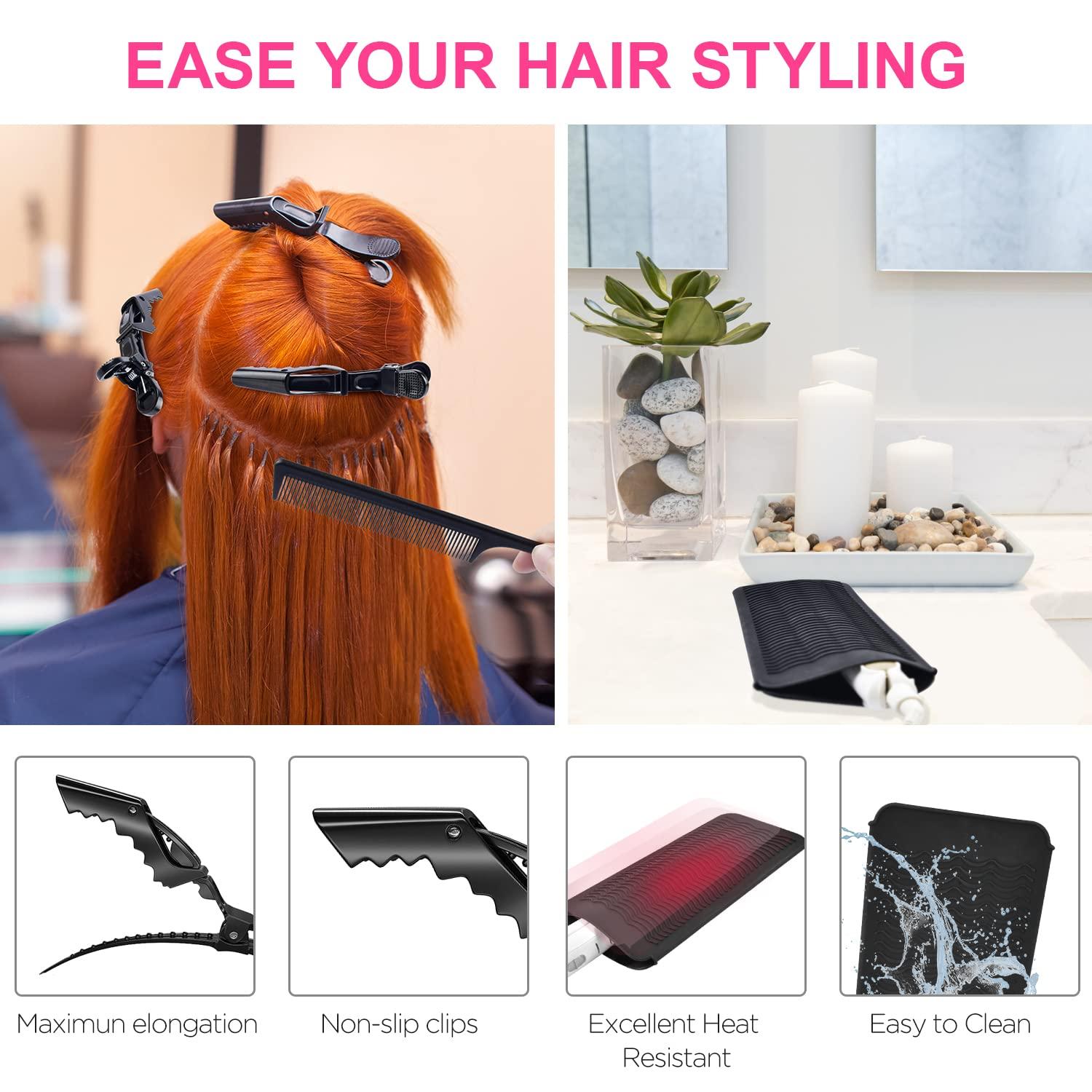 Heat Resistant Gloves for Hair Styling, ARRITZ Professional Curling