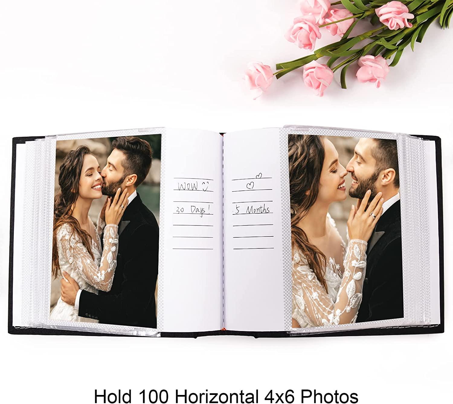  Vienrose Photo Album for 600 4x6 Photos Leather Cover