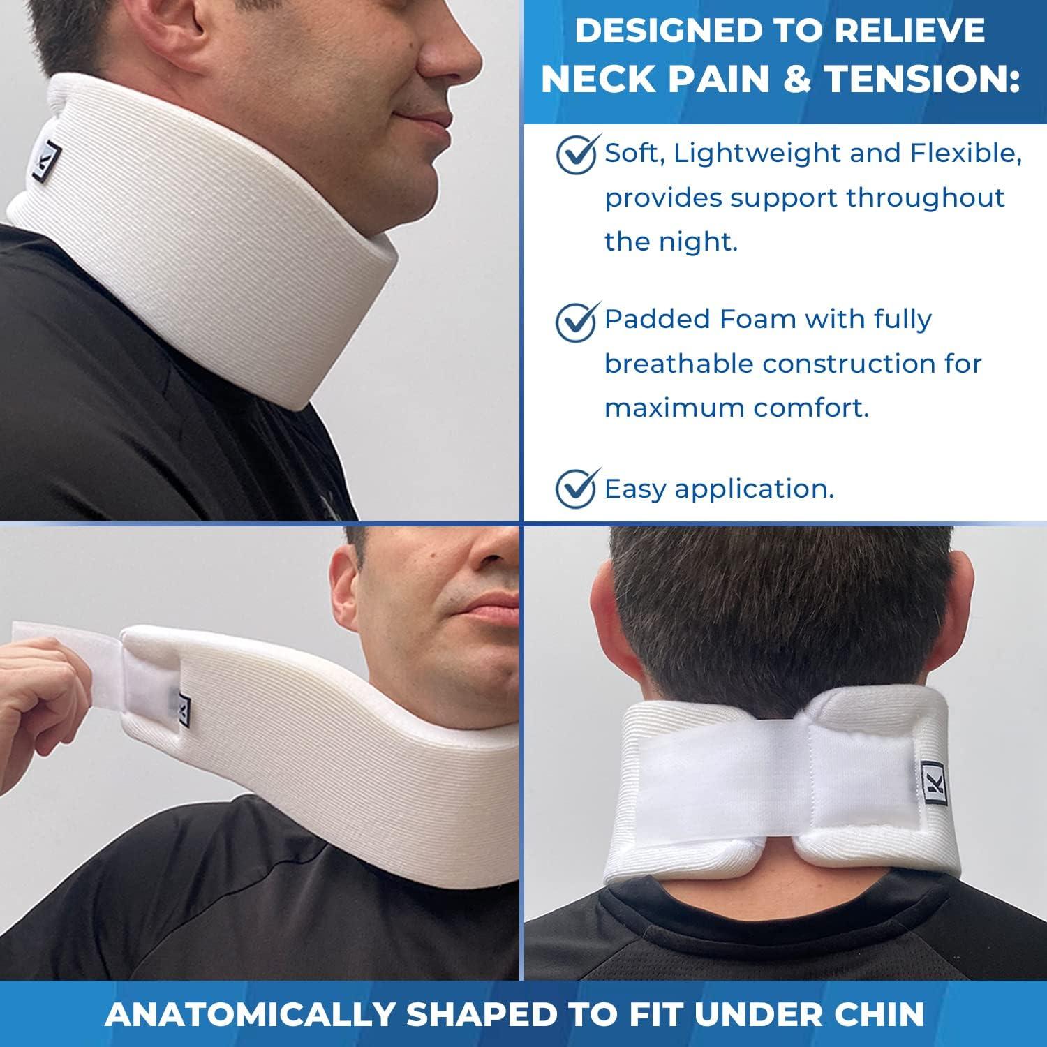 Medical Cervical Neck brace Collar with Chin Support for Stiff