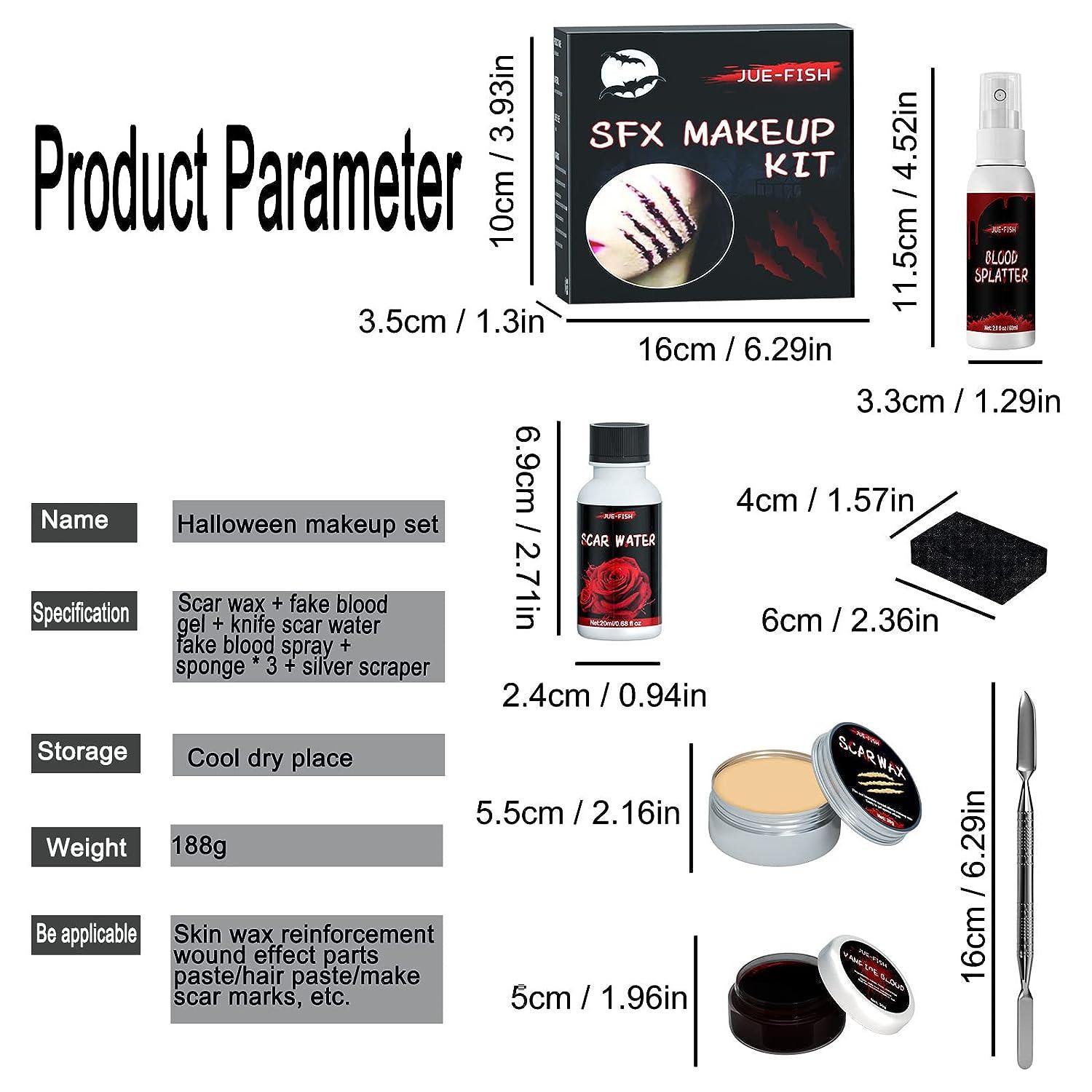 Sfx Makeup Kit Scary Face Makeup Kit Fake Wound Scar Wax Stage Fake