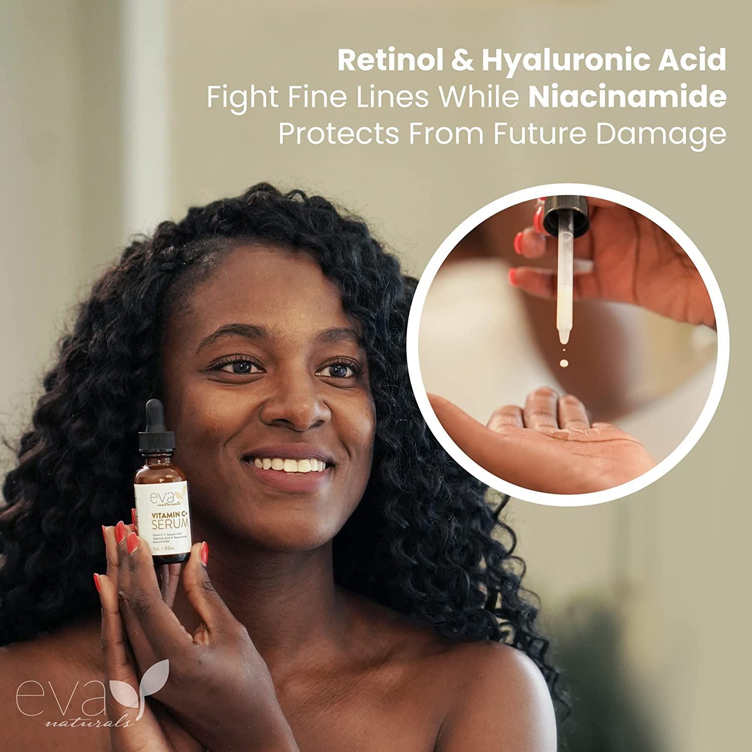 Vitamin C Serum with Hyaluronic Acid, Retinol, Niacinamide, and