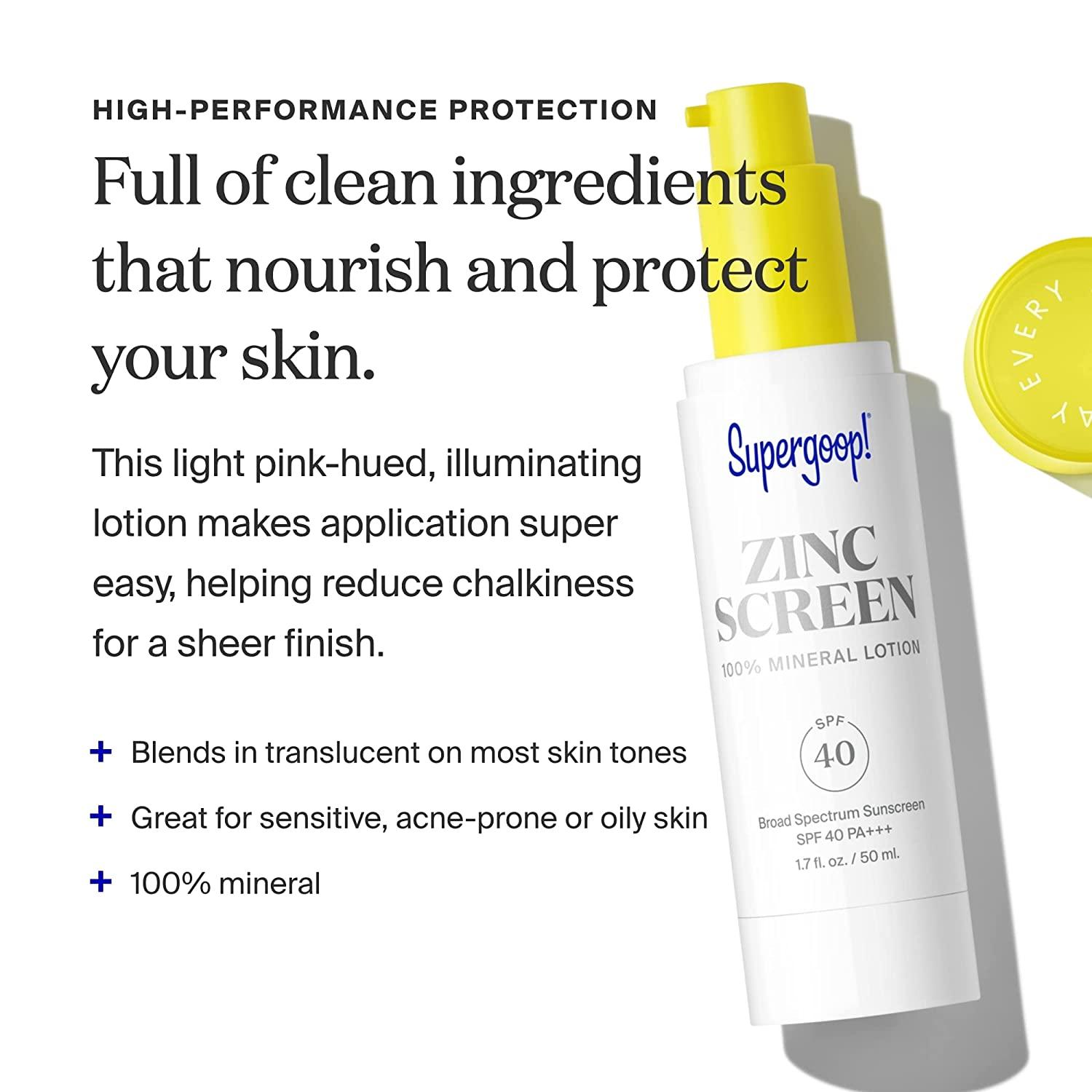 Supergoop! Zincscreen 1.7 fl oz SPF 40 PA+++ 100 Mineral Face