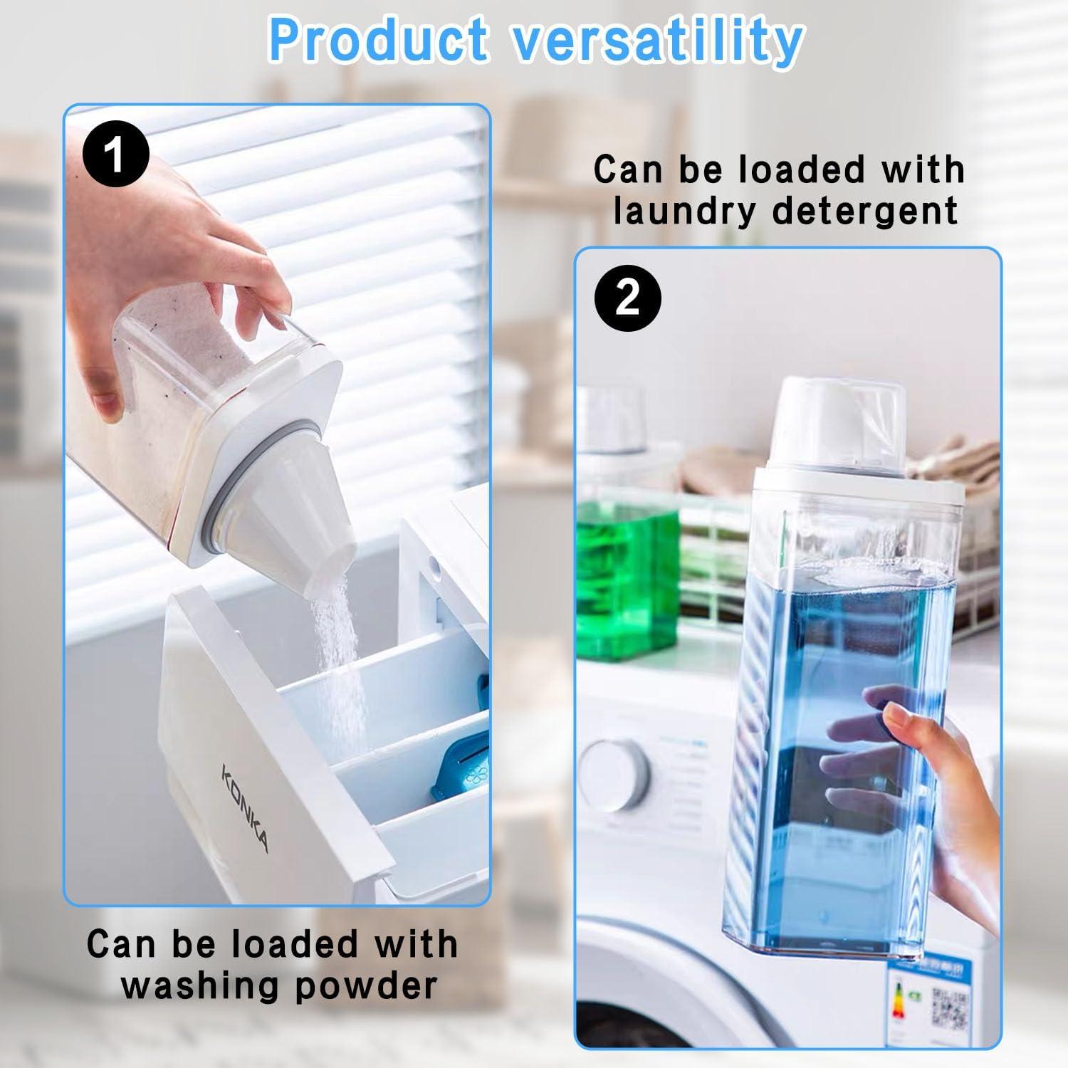 Liquid Detergent Dispenser 1100 ml Detergent Dispenser Detergent Box for Powder with Measuring