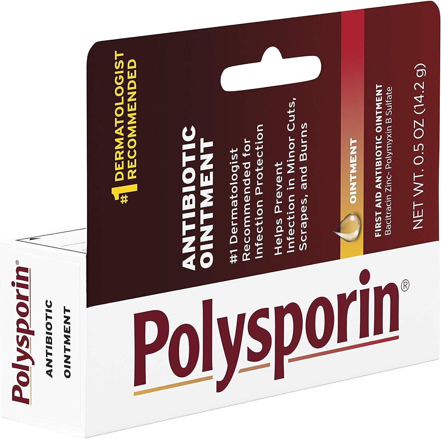 Polysporin Antibiotic Skin Ointment Bacitracin Zinc & Polymyxin B