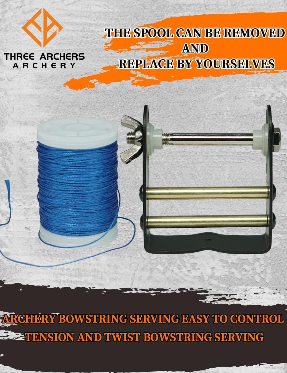 THREE ARCHERS Bowstring Serving Thread String Serving Jig 120 yard/110m