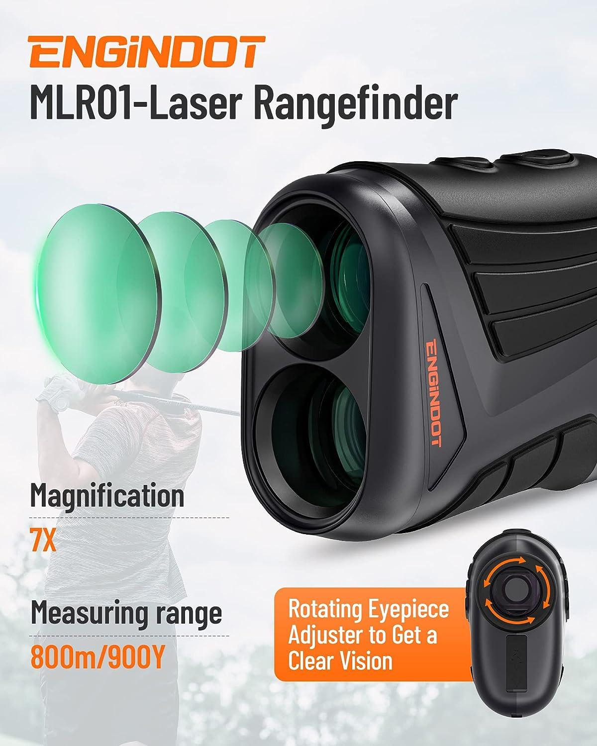 ENGiNDOT Golf Rangefinder 900 Yards | 7X Magnification