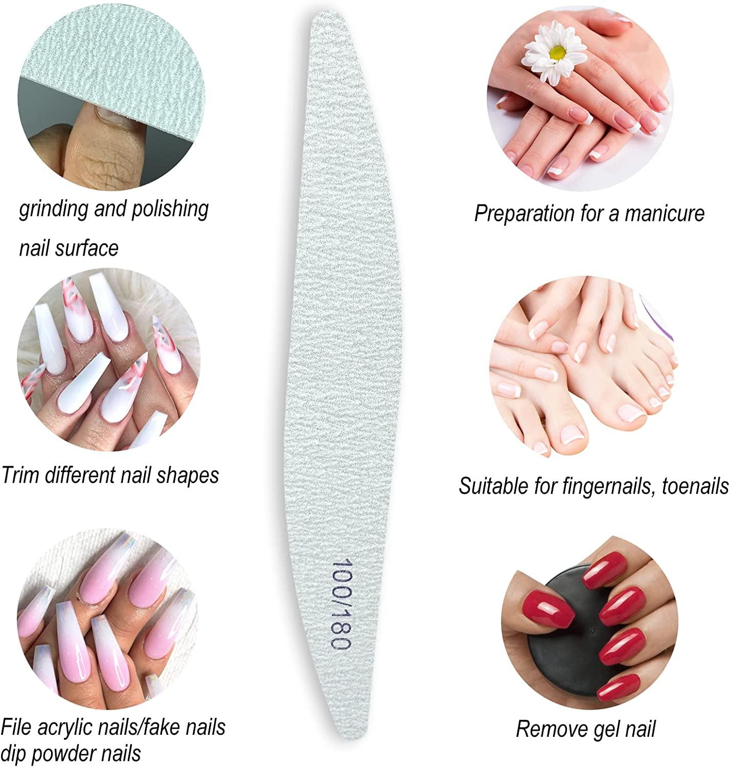 Sanluba Acrylic Nail Files - 15PCS Sanluba Professional Manicure Tool ...