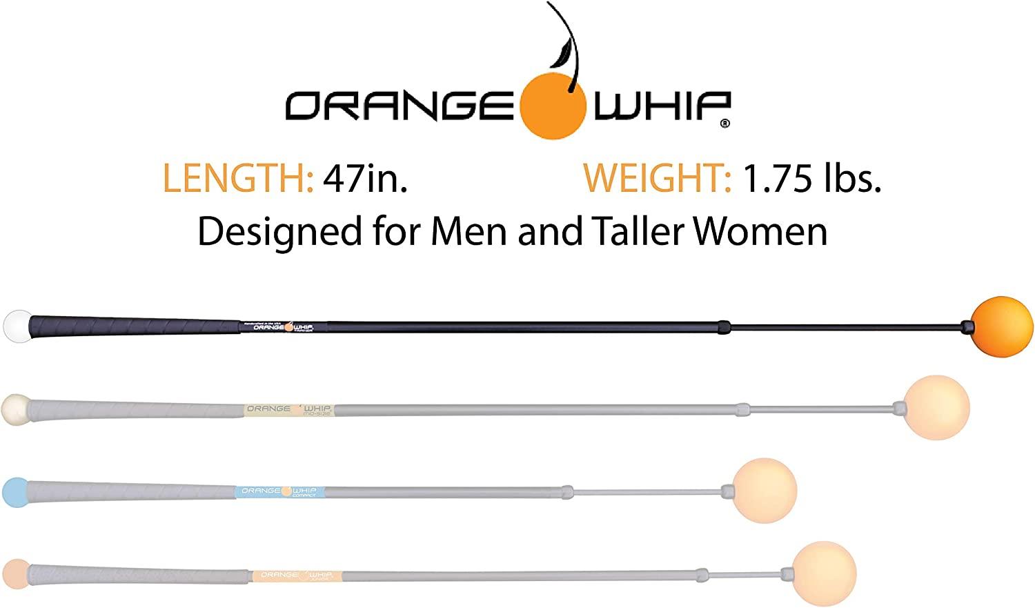 Orange Whip Golf Swing Trainer Aid for Improved Rhythm, Flexibility