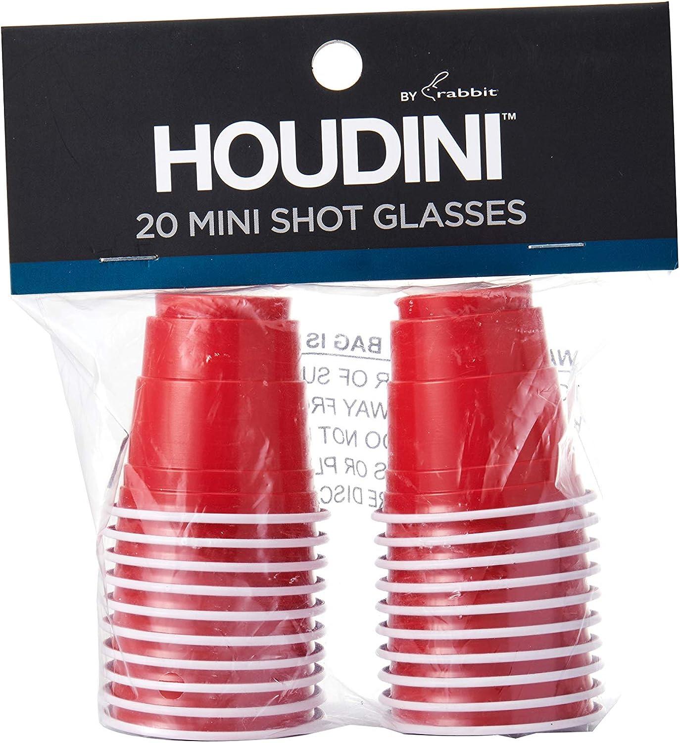 Houdini 20 Disposable Mini Shot Cups - Red - Shop Bar Tools at H-E-B