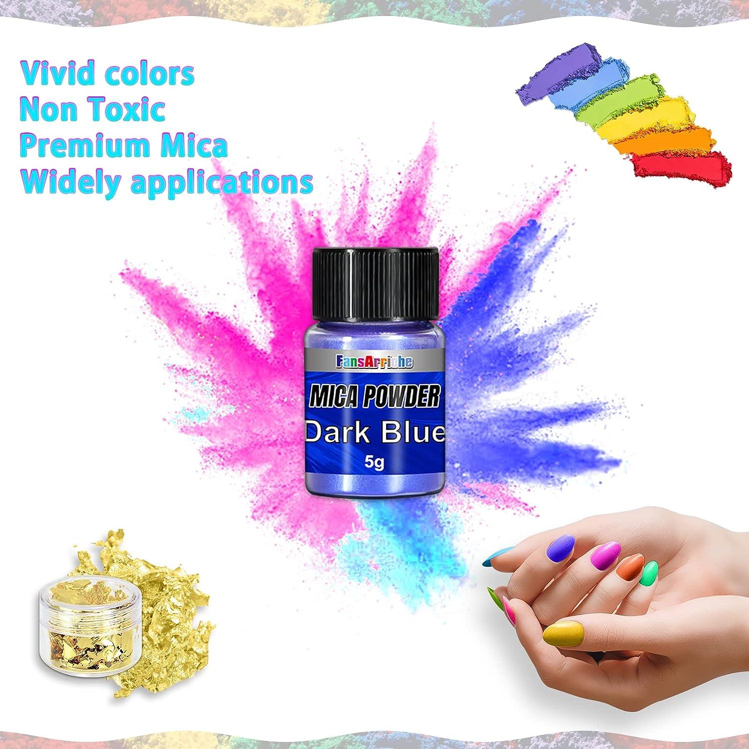  Mica Powder for Epoxy Resin, 32 Colors X 5g Mica