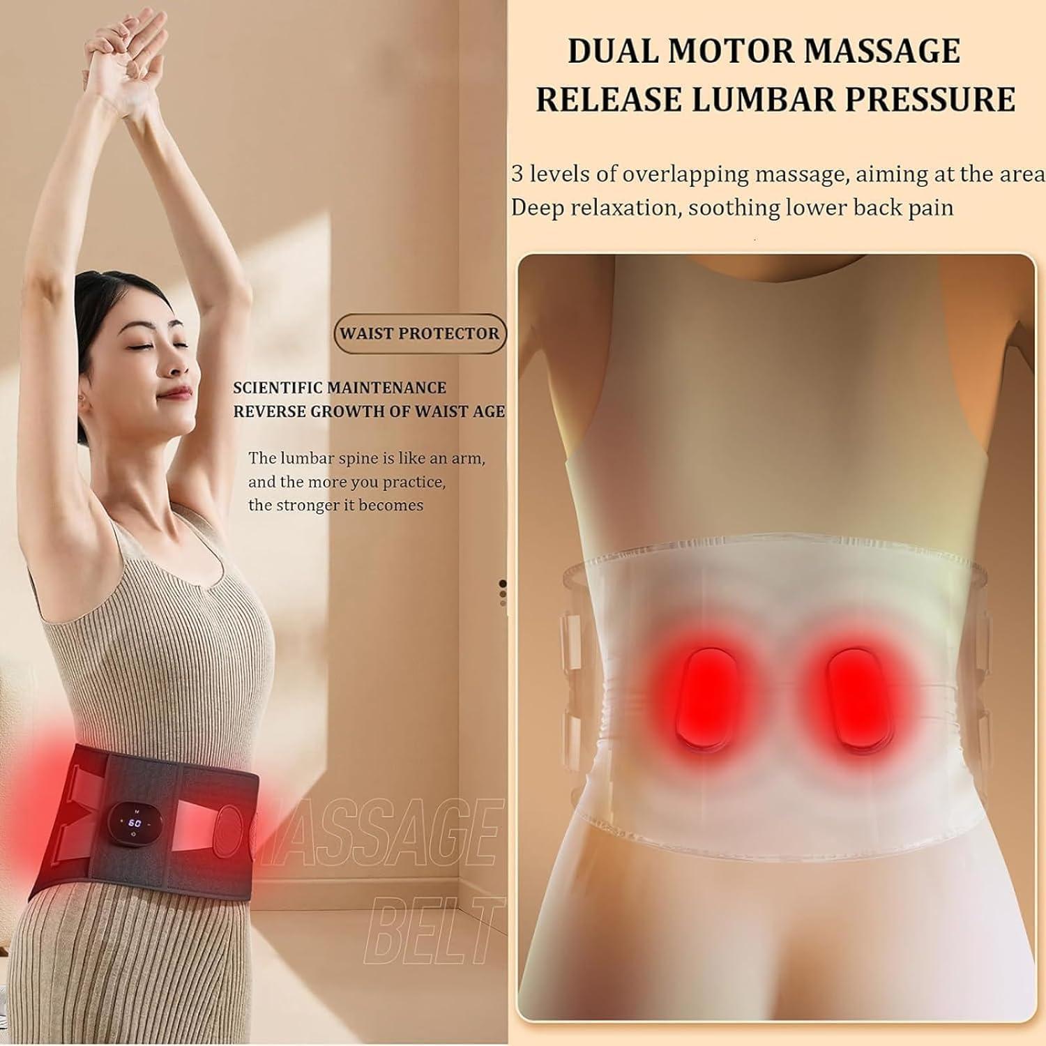 Kehtu Waist Massage Device | Vibration Massage Belt with 5-Stage Heat & 3  Adjustable Modes for Muscle Relief | Buy Now with Express International  Delivery