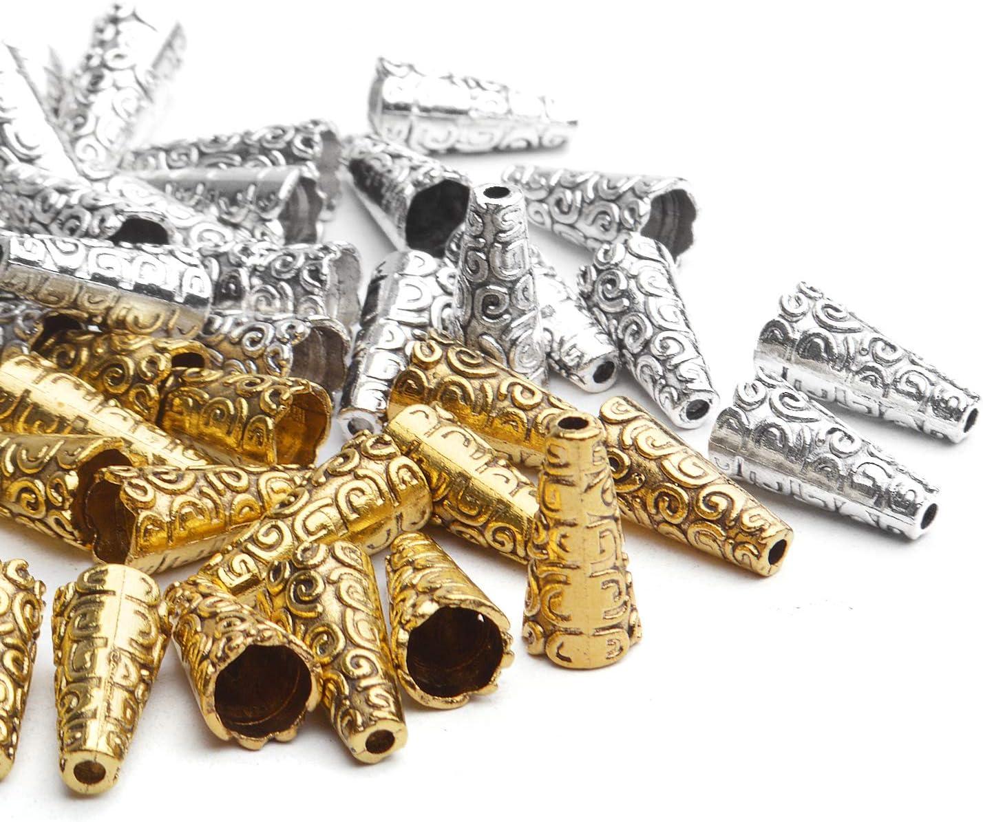20mm Antique Gold Bead Cap, Tibetan Style Bead Caps, Gold Flower Bead –  Beadstobows