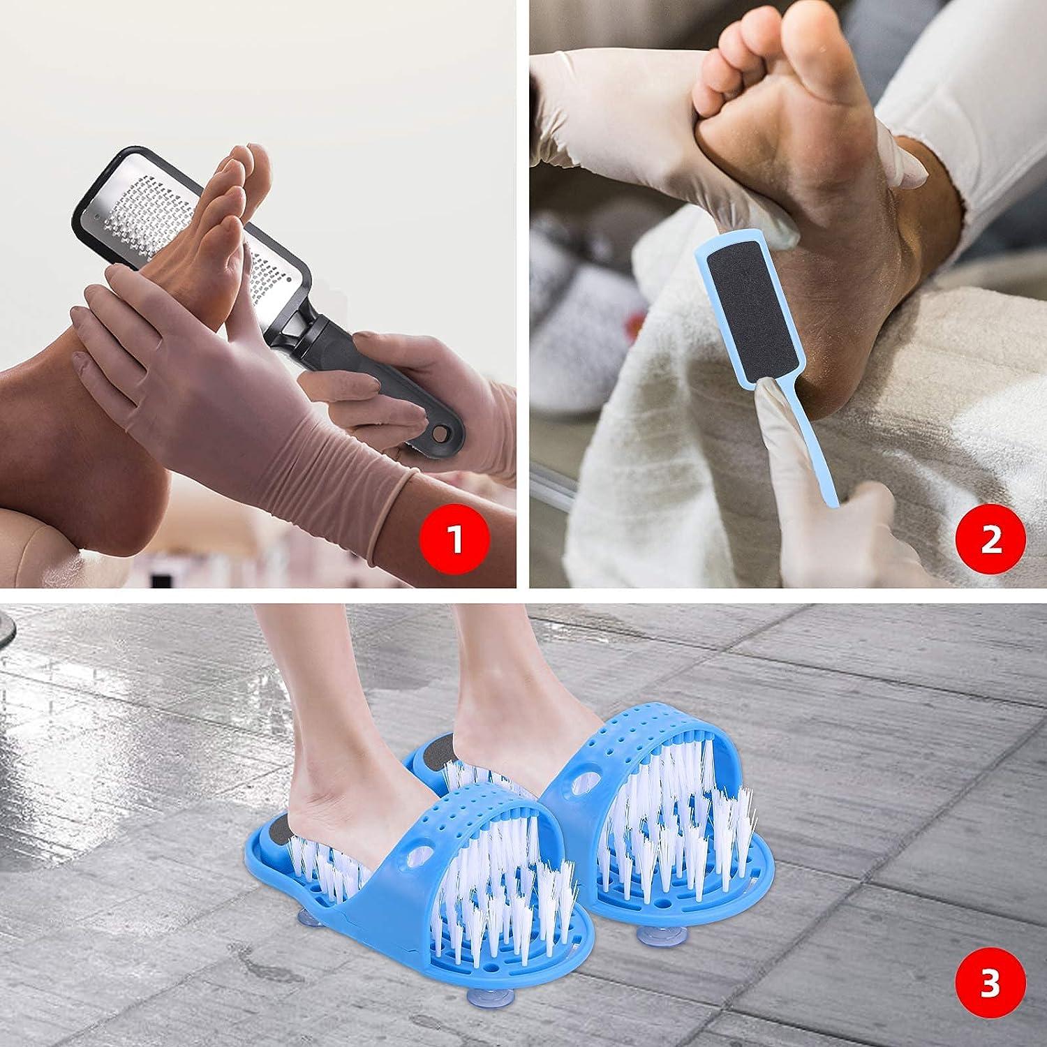 ULX Shower Slipper Easy Foot Cleaner Bath Foot Brush Foot Cleaning Brush  Chappal Slipper For Bathroom Easy and Safe Foot Washer and Massager For Men  and Women -